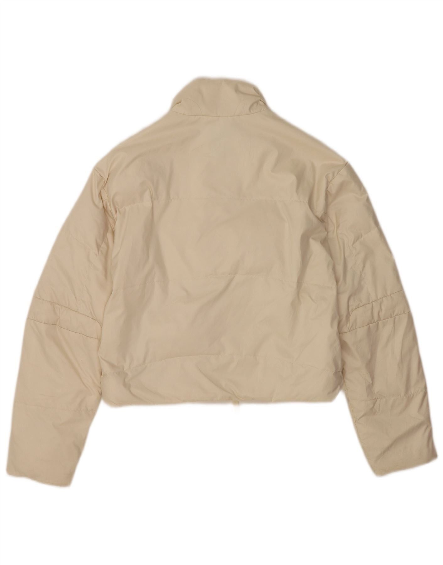 Ralph Lauren Womens Crop Padded Jacket UK 14 Medium Off White Polyester Size M / US 6-8 / IT 42-44 - 2 Thumbnail