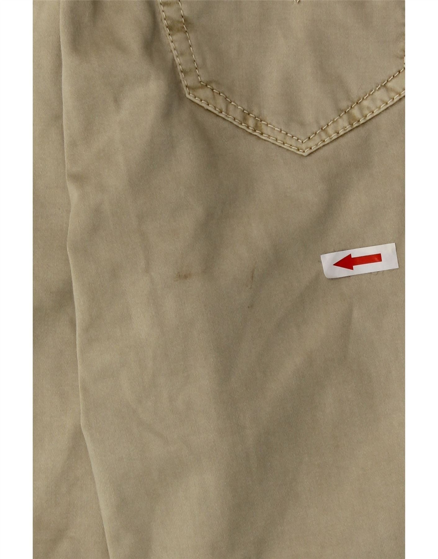 Diesel Womens Skinny Casual Trousers W28 L30 Khaki Cotton Size 24" / US 00 / IT 34 - 3 Thumbnail