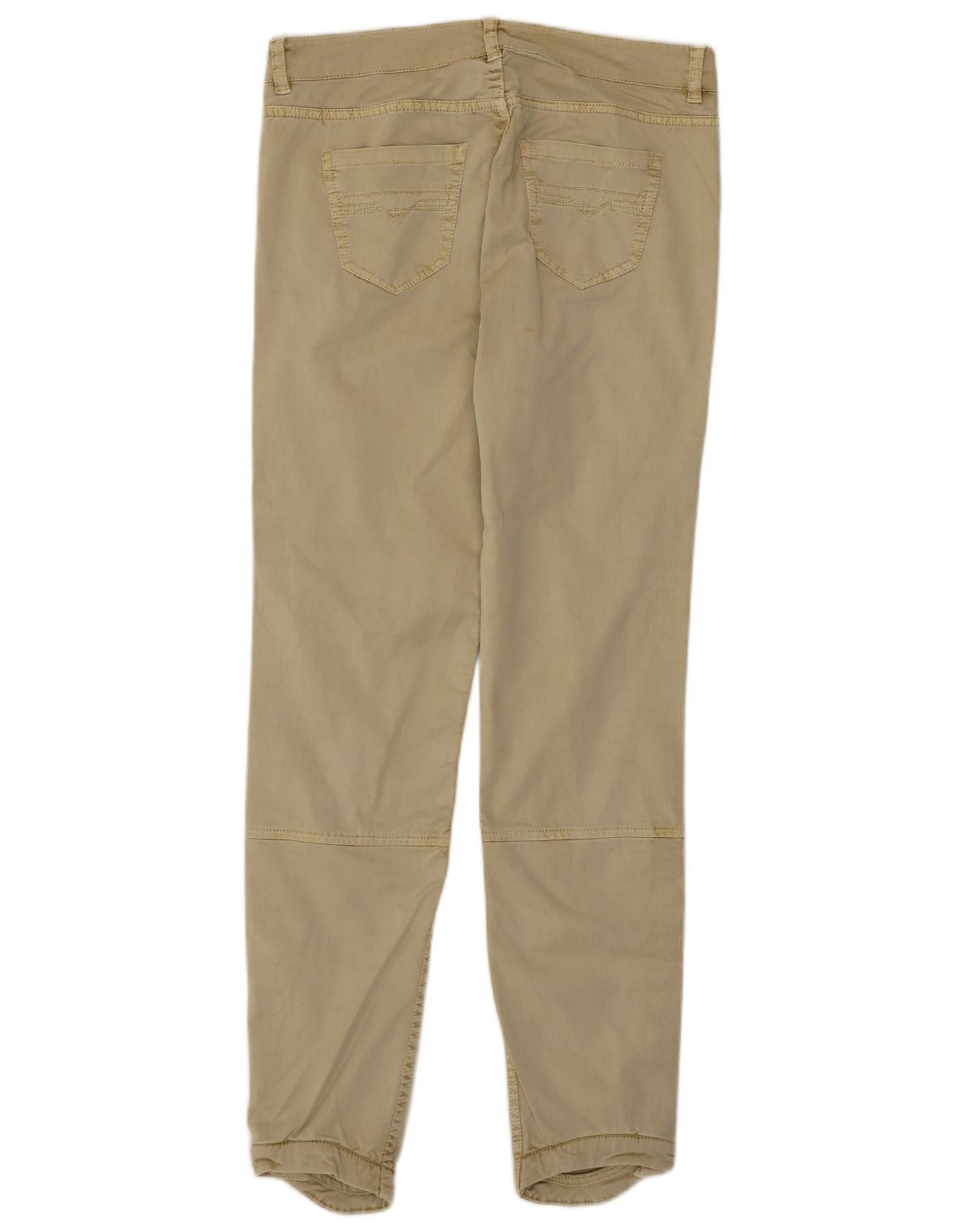 Diesel Womens Skinny Casual Trousers W28 L30 Khaki Cotton Size 24" / US 00 / IT 34 - 2 Thumbnail