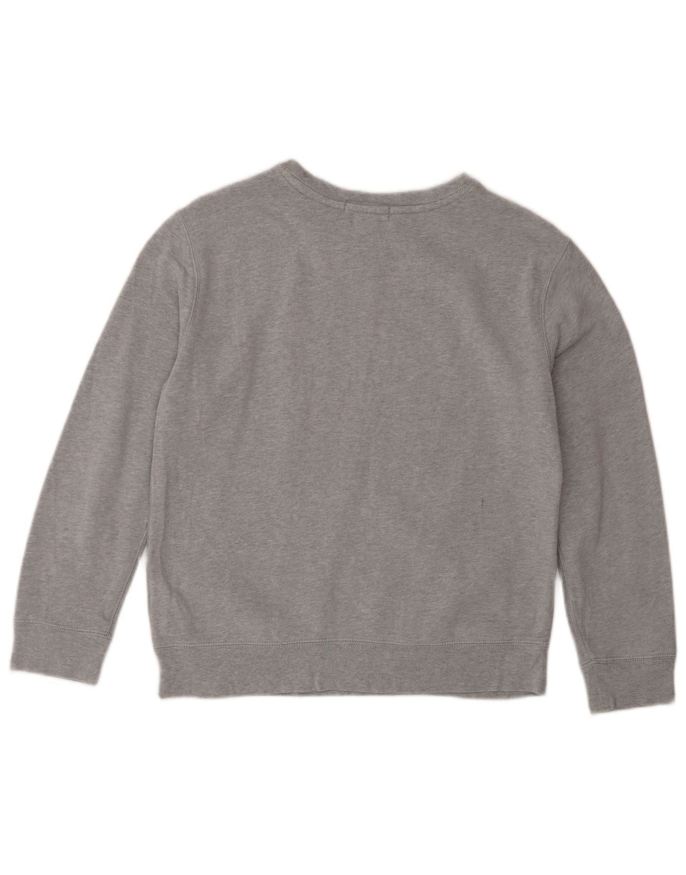 Polo Ralph Lauren Girls Sweatshirt Jumper 10-11 Years Medium Grey Flecked Size M / US 6-8 / IT 42-44 - 2 Thumbnail
