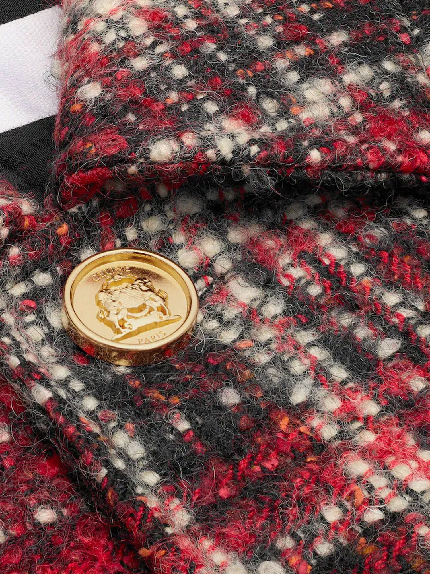 Celine Madras wool, cotton and mohair blazer 38 - USA Tariffs Included Size XS / US 0-2 / IT 36-38 - 3 Thumbnail