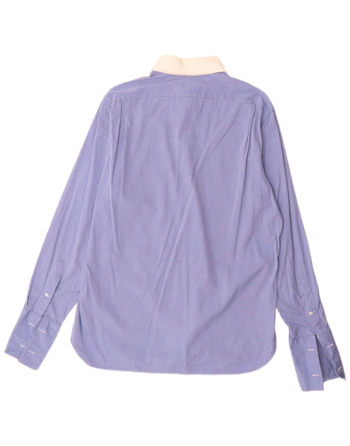 Polo Ralph Lauren Mens Formal Shirt 16 1/2 Large Blue Colourblock Size US M / EU 48-50 / 2 - 2 Thumbnail