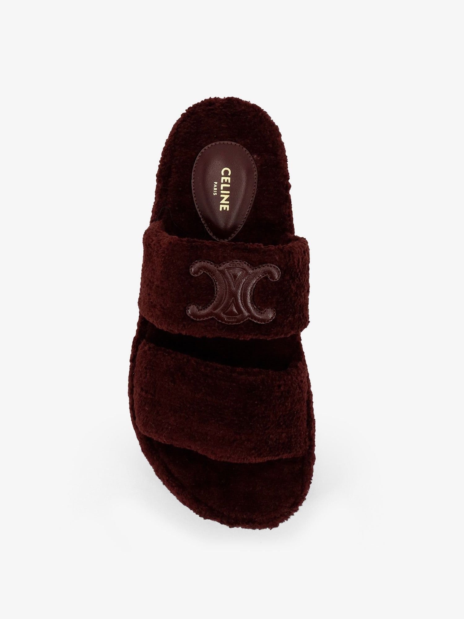 Celine Triomphe Fur shearling Slides IT 36 - USA Tariffs Included Size US 6 / IT 36 - 4 Thumbnail