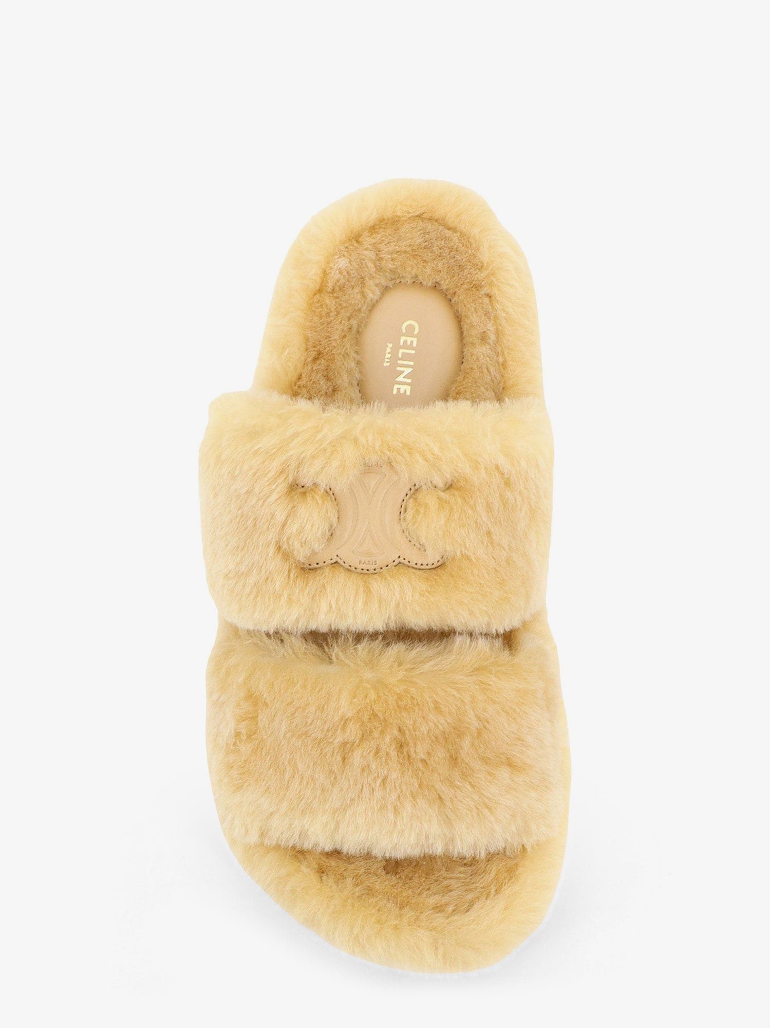 Celine Triomphe Slide 05 shearling sandals IT 36.5 - USA Tariffs Included Size US 6.5 / IT 36.5 - 4 Thumbnail