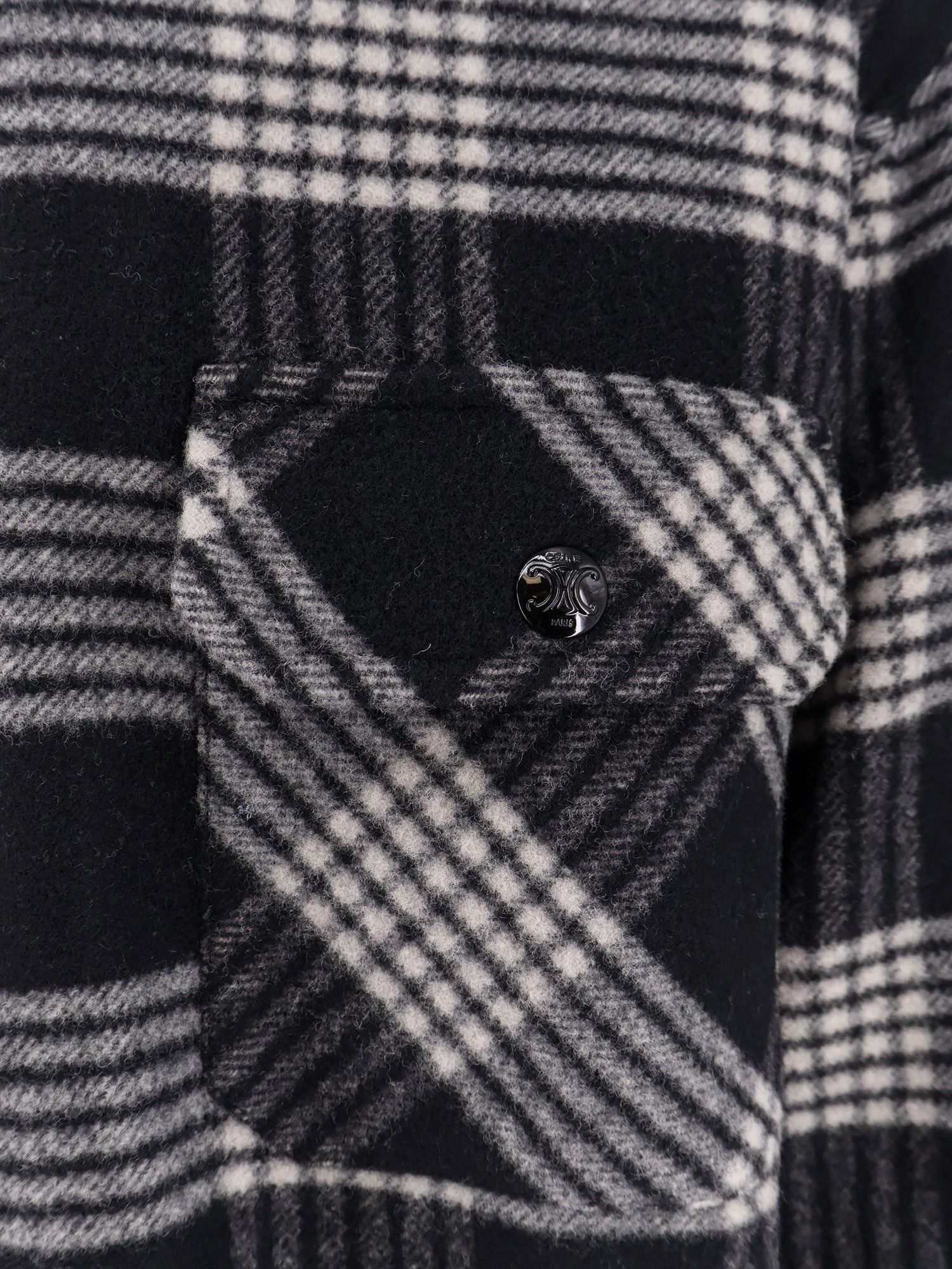 Celine Quilted Overshirt wool shirt IT 48 - USA Tariffs Included Size US M / EU 48-50 / 2 - 3 Thumbnail