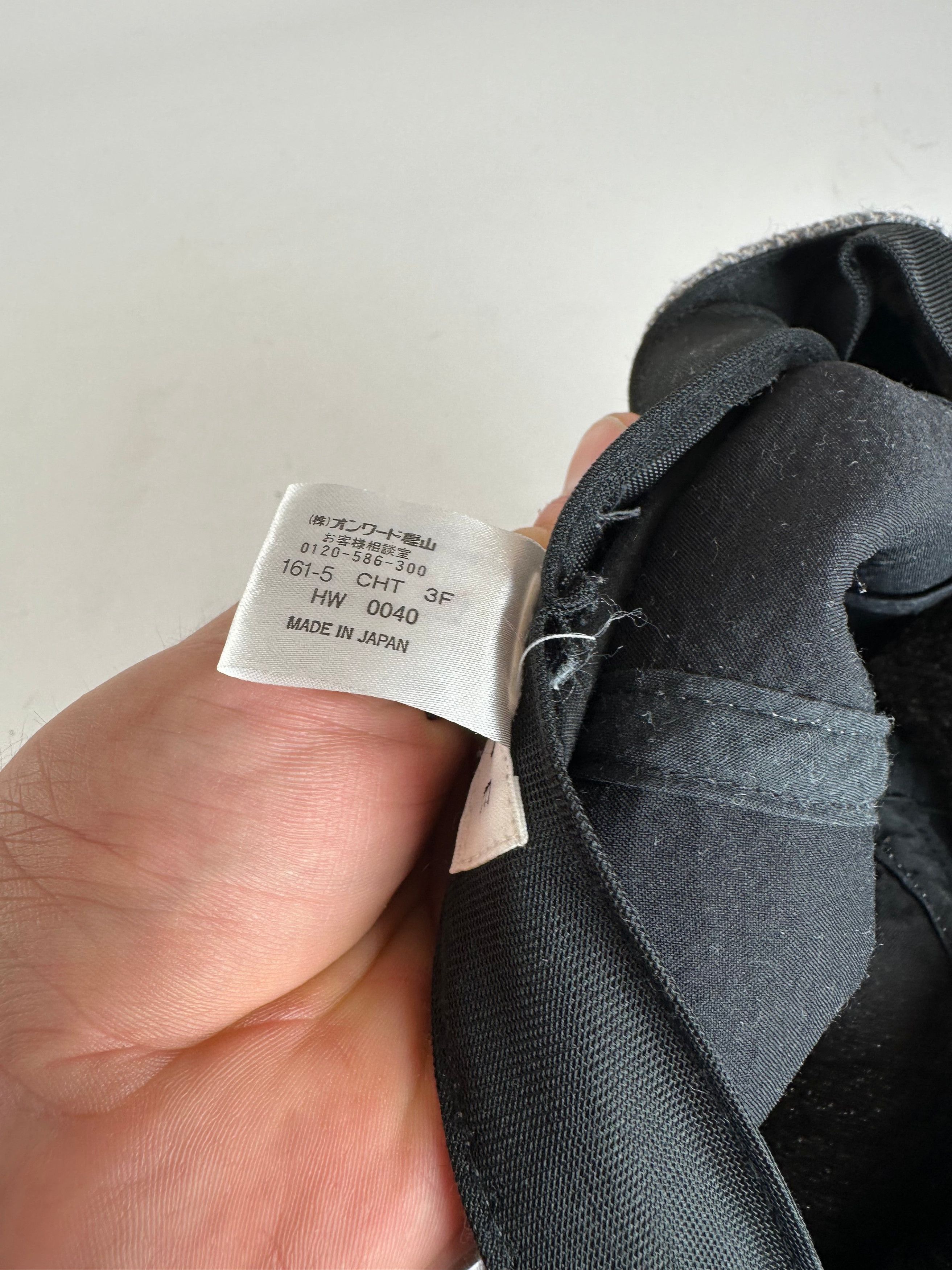Celine Vintage Wool Hat Grey Black Size ONE SIZE - 7 Thumbnail