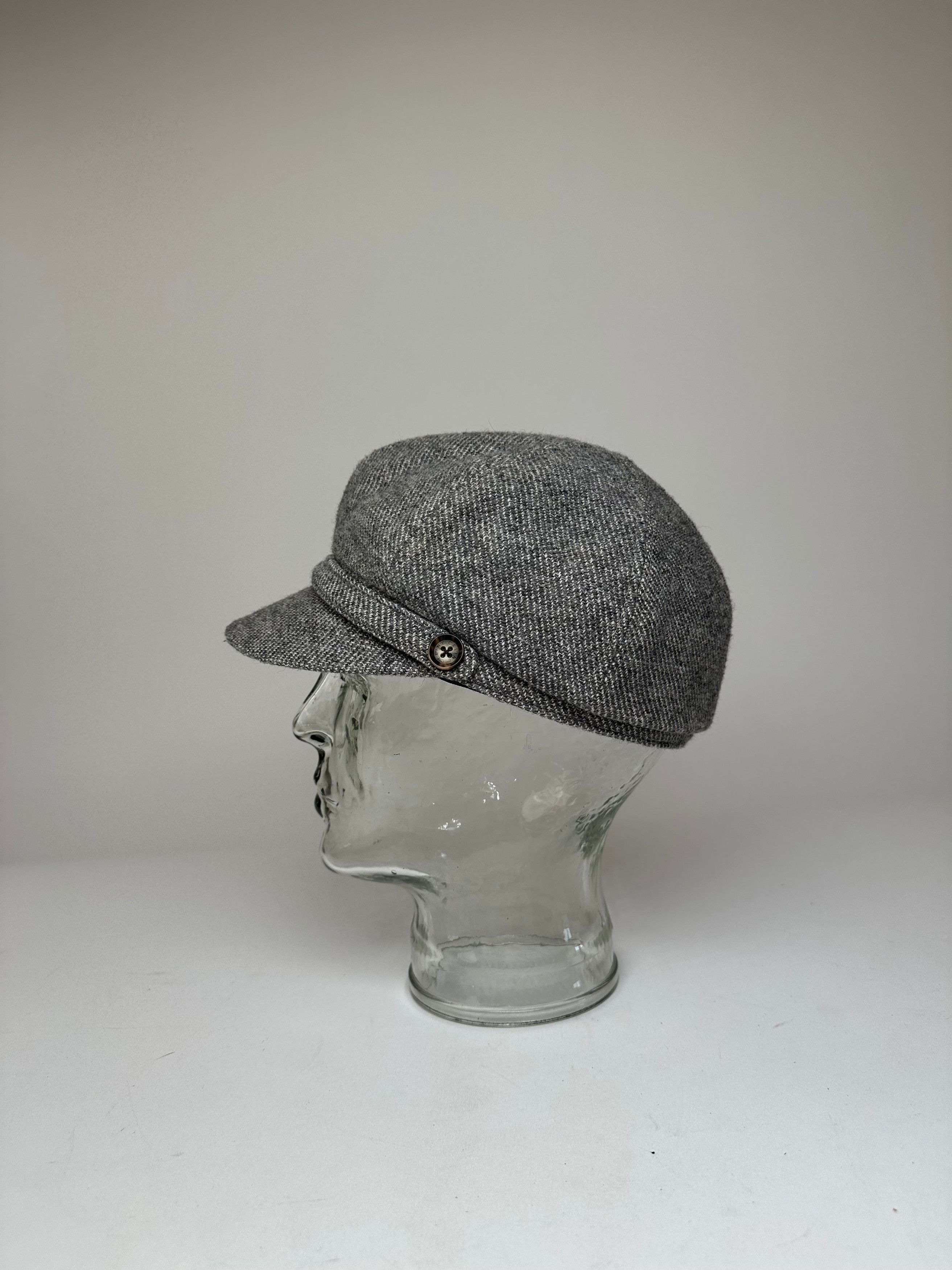 Celine Vintage Wool Hat Grey Black Size ONE SIZE - 12 Thumbnail