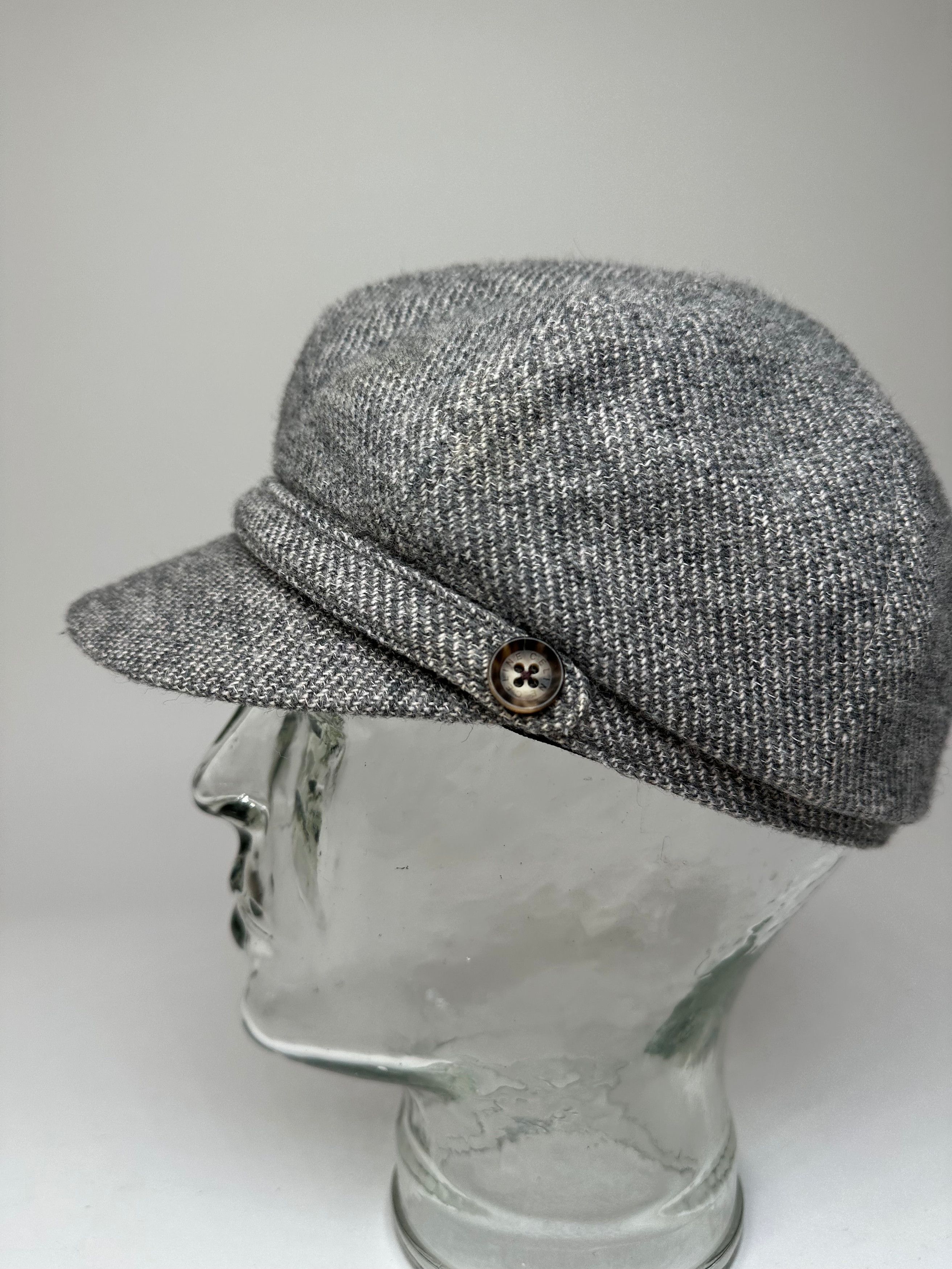 Celine Vintage Wool Hat Grey Black Size ONE SIZE - 8 Thumbnail