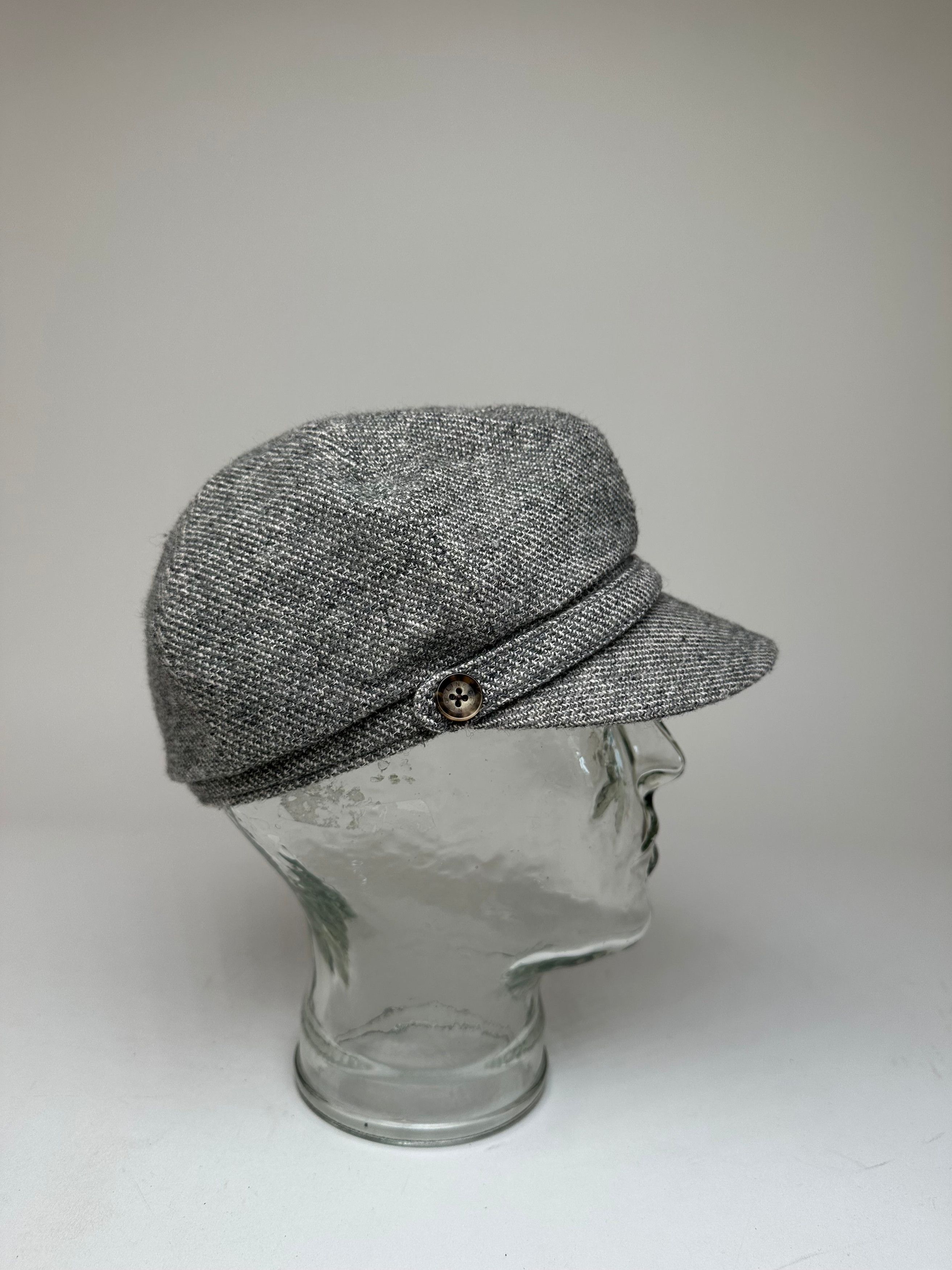 Celine Vintage Wool Hat Grey Black Size ONE SIZE - 3 Thumbnail