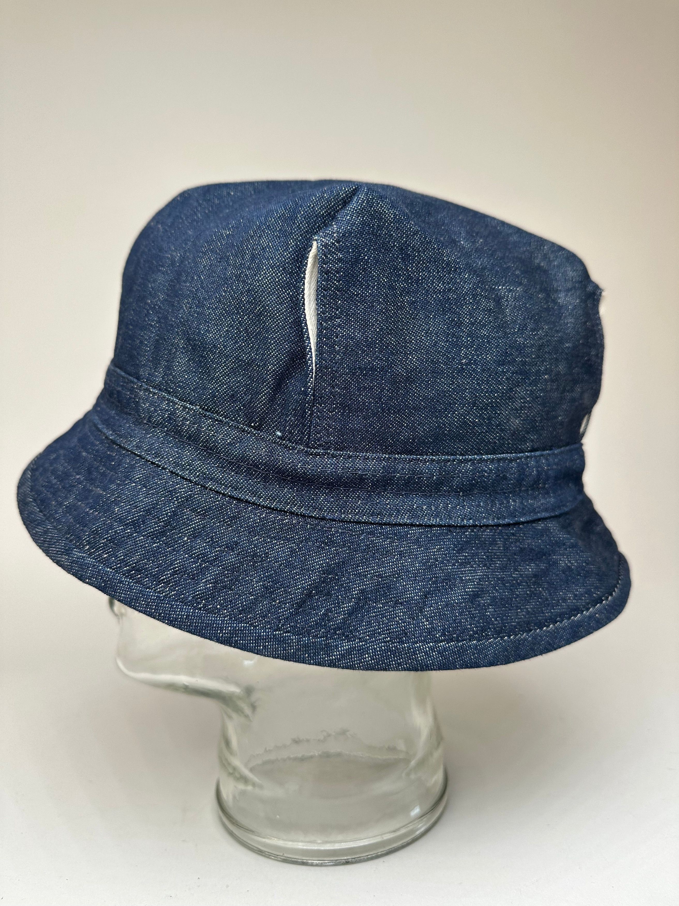 Other Vintage Issey Miyake Denim Hat M Blue Size ONE SIZE - 10 Thumbnail