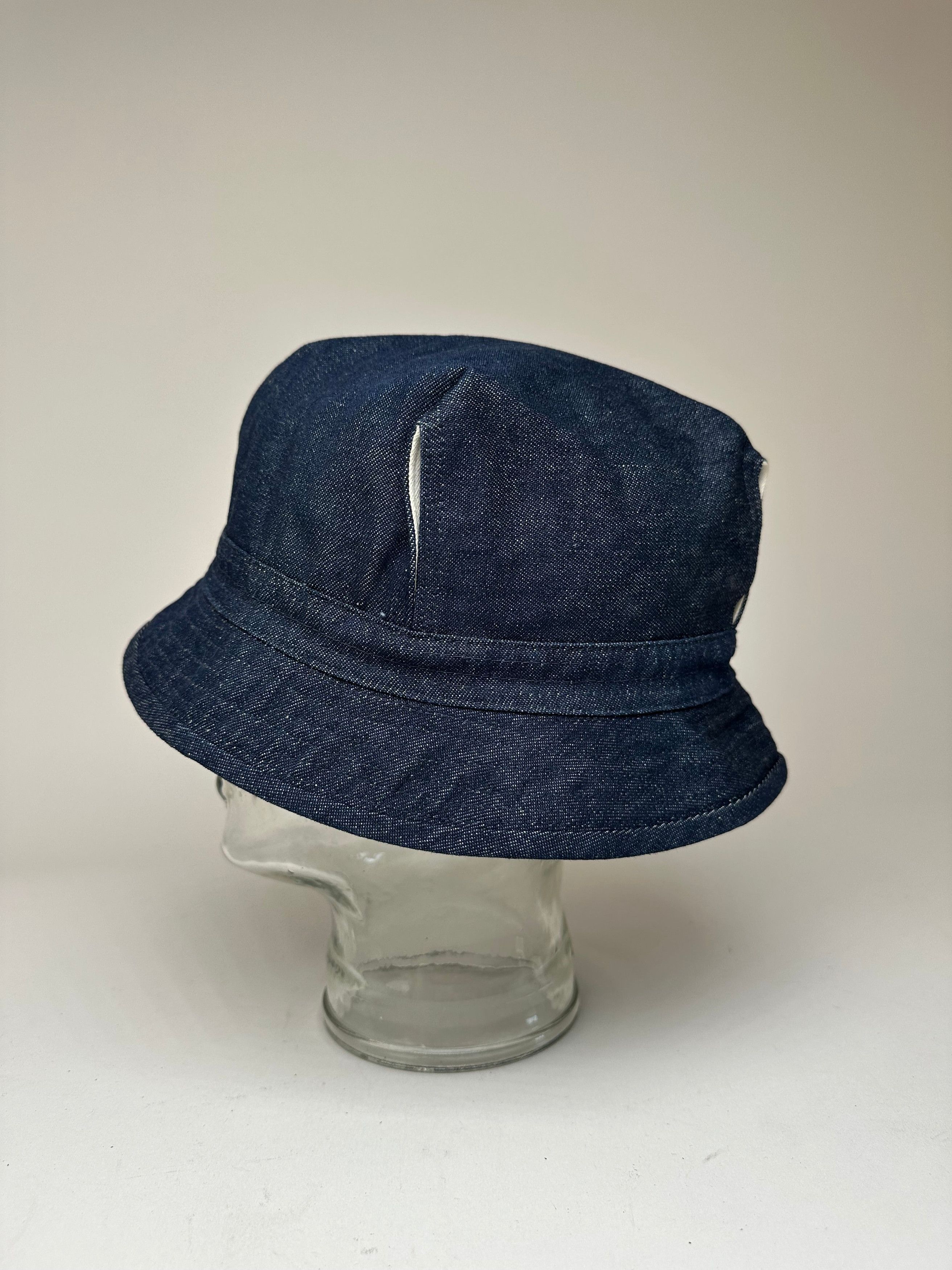 Other Vintage Issey Miyake Denim Hat M Blue Size ONE SIZE - 9 Thumbnail