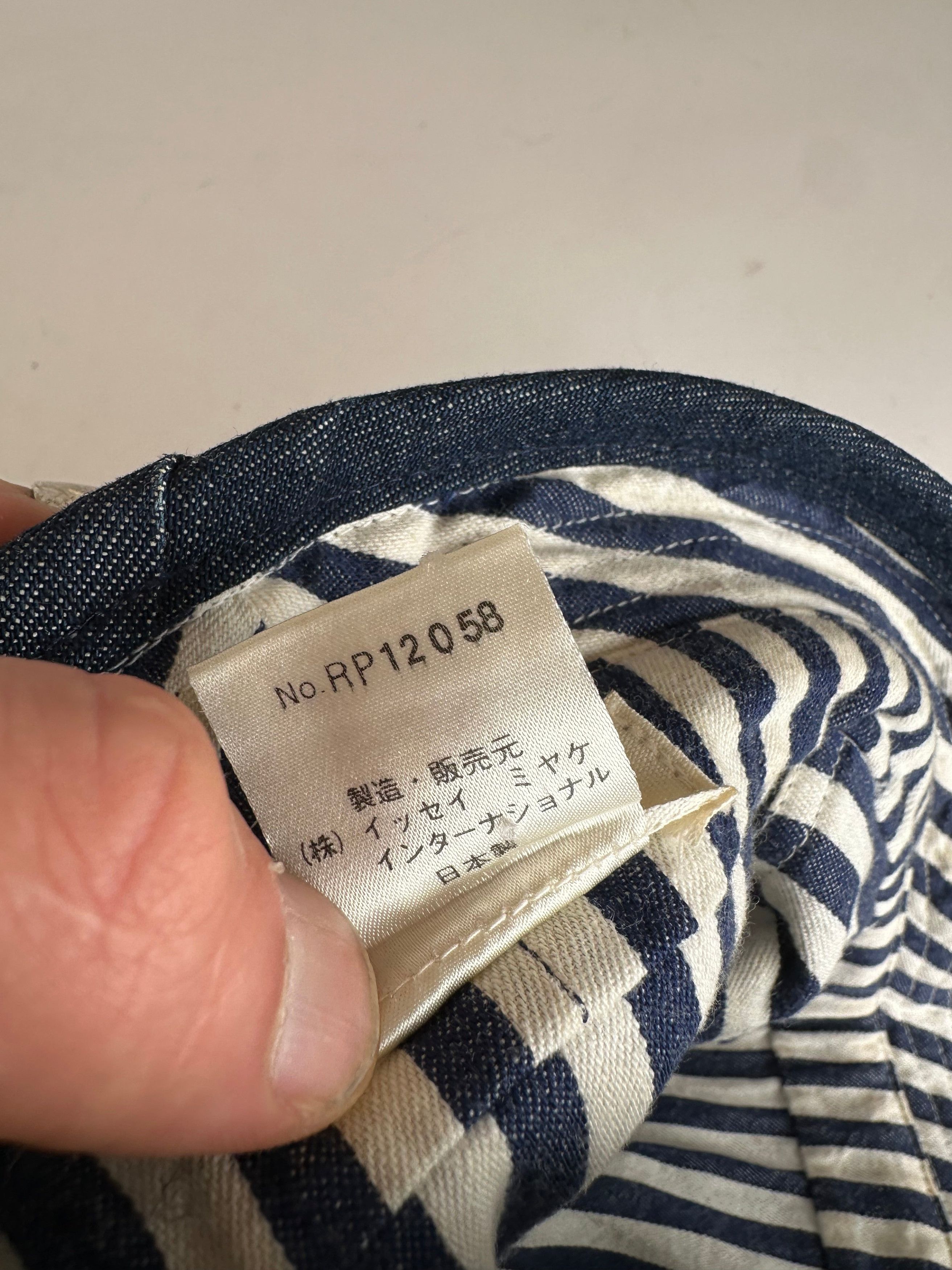 Other Vintage Issey Miyake Denim Hat M Blue Size ONE SIZE - 7 Thumbnail
