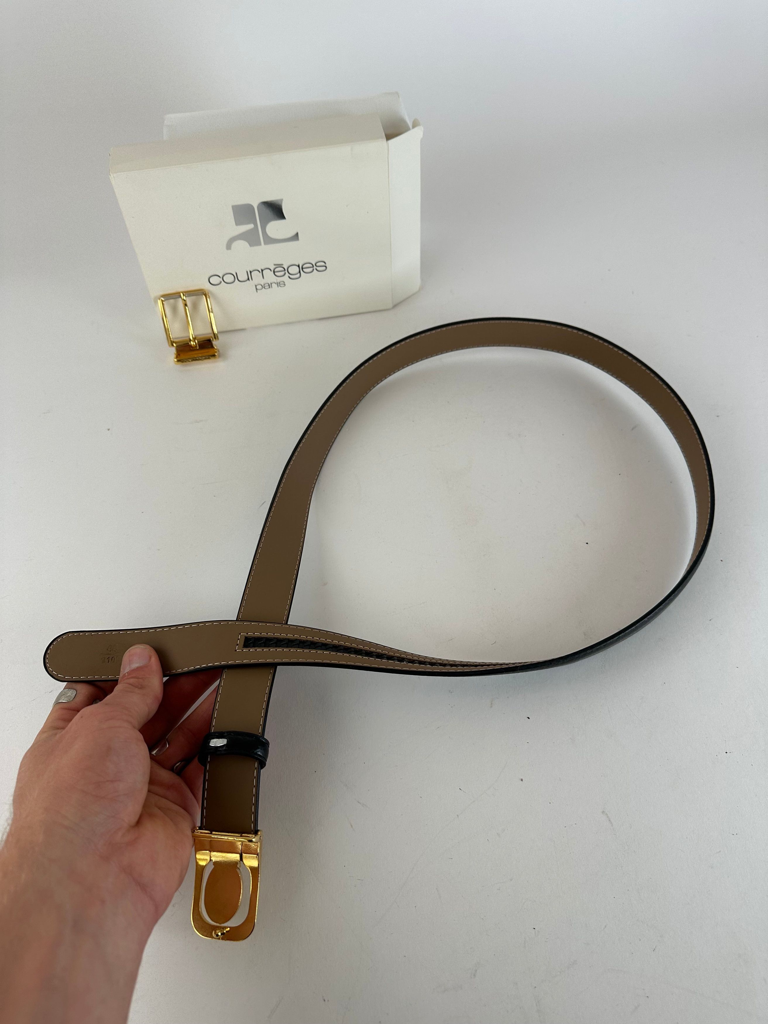 Courreges Vintage Leather Belt Set Size ONE SIZE - 7 Thumbnail