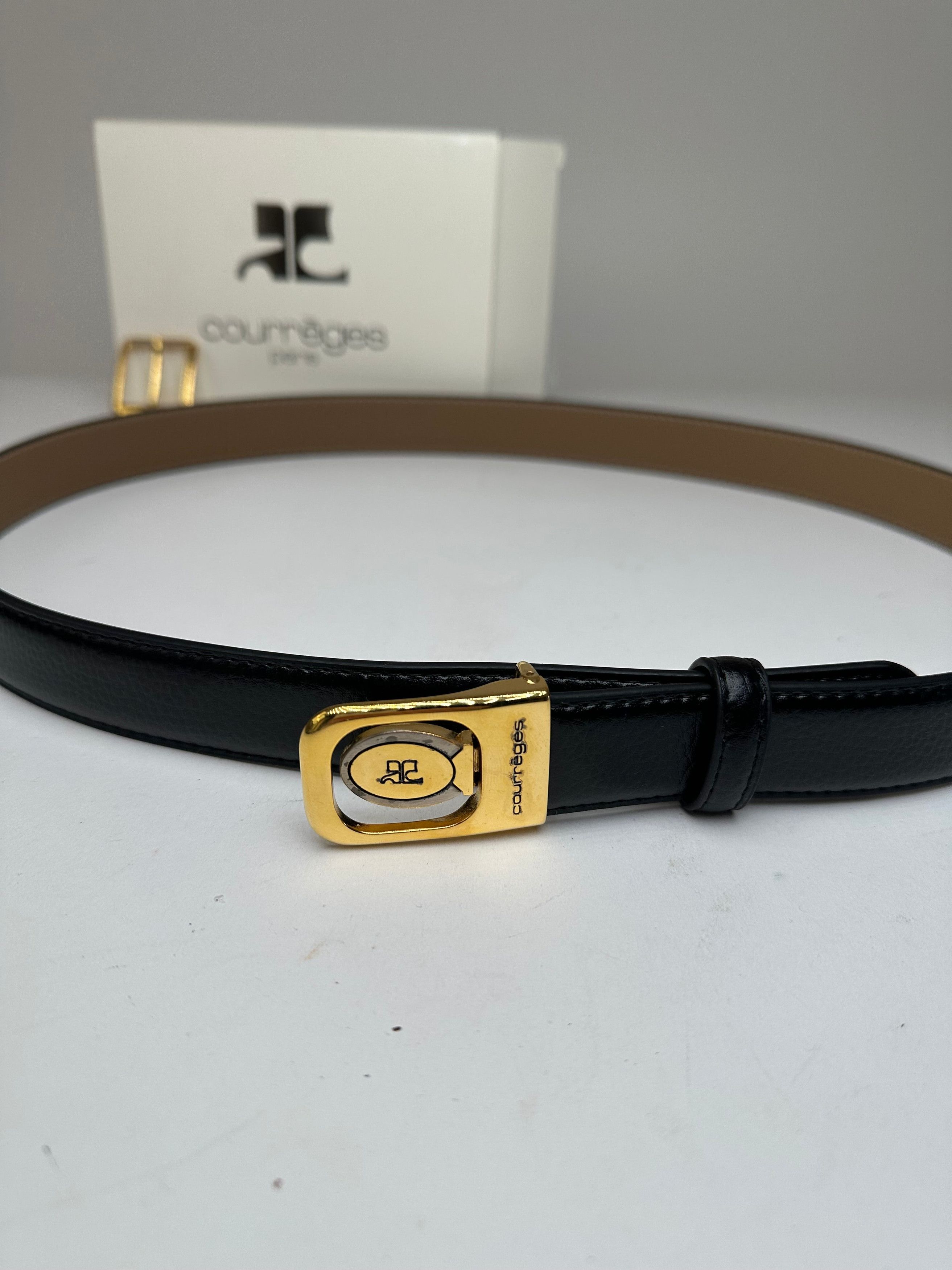 Courreges Vintage Leather Belt Set Size ONE SIZE - 2 Thumbnail