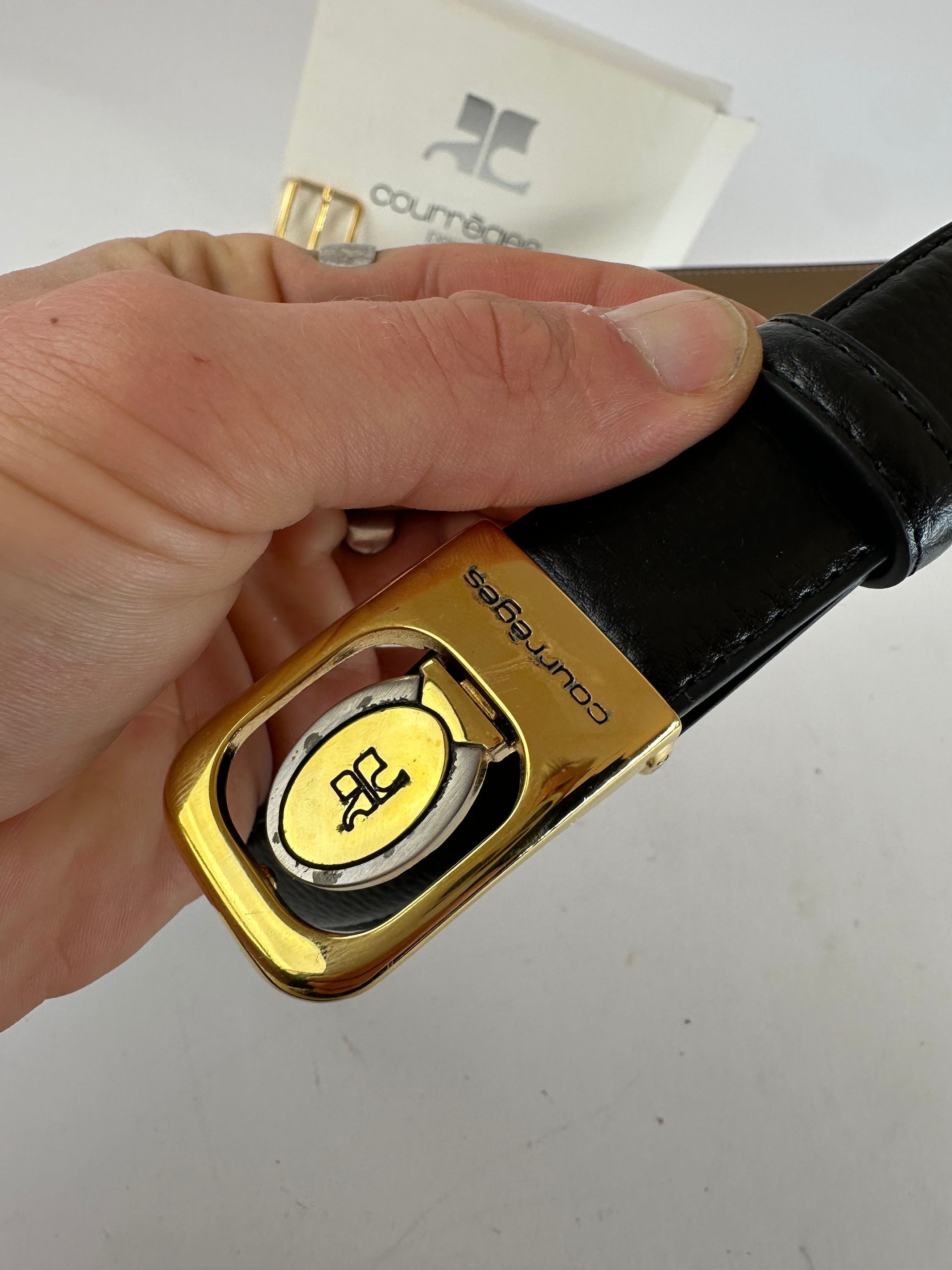 Courreges Vintage Leather Belt Set Size ONE SIZE - 5 Thumbnail