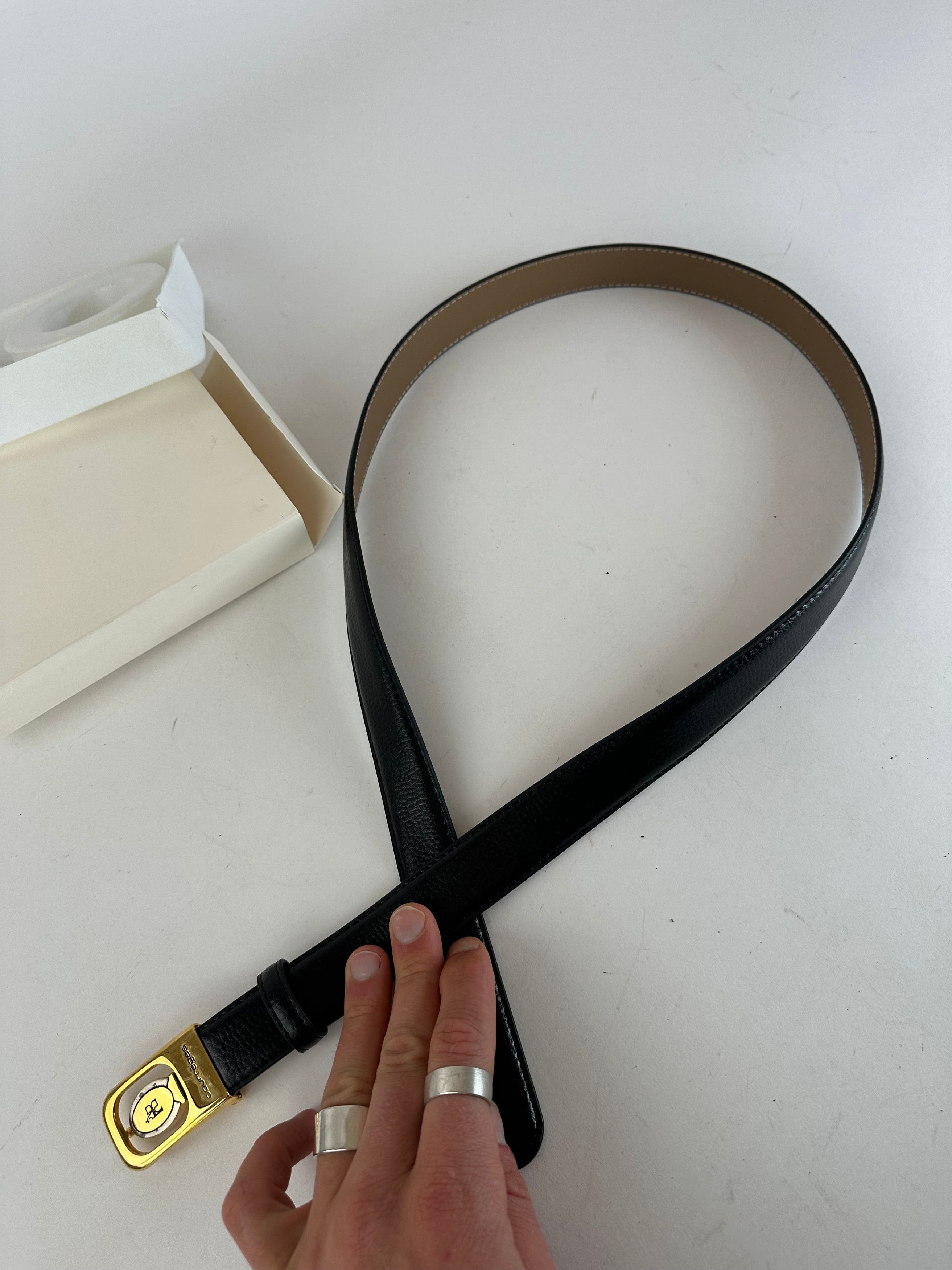 Courreges Vintage Leather Belt Set Size ONE SIZE - 8 Thumbnail