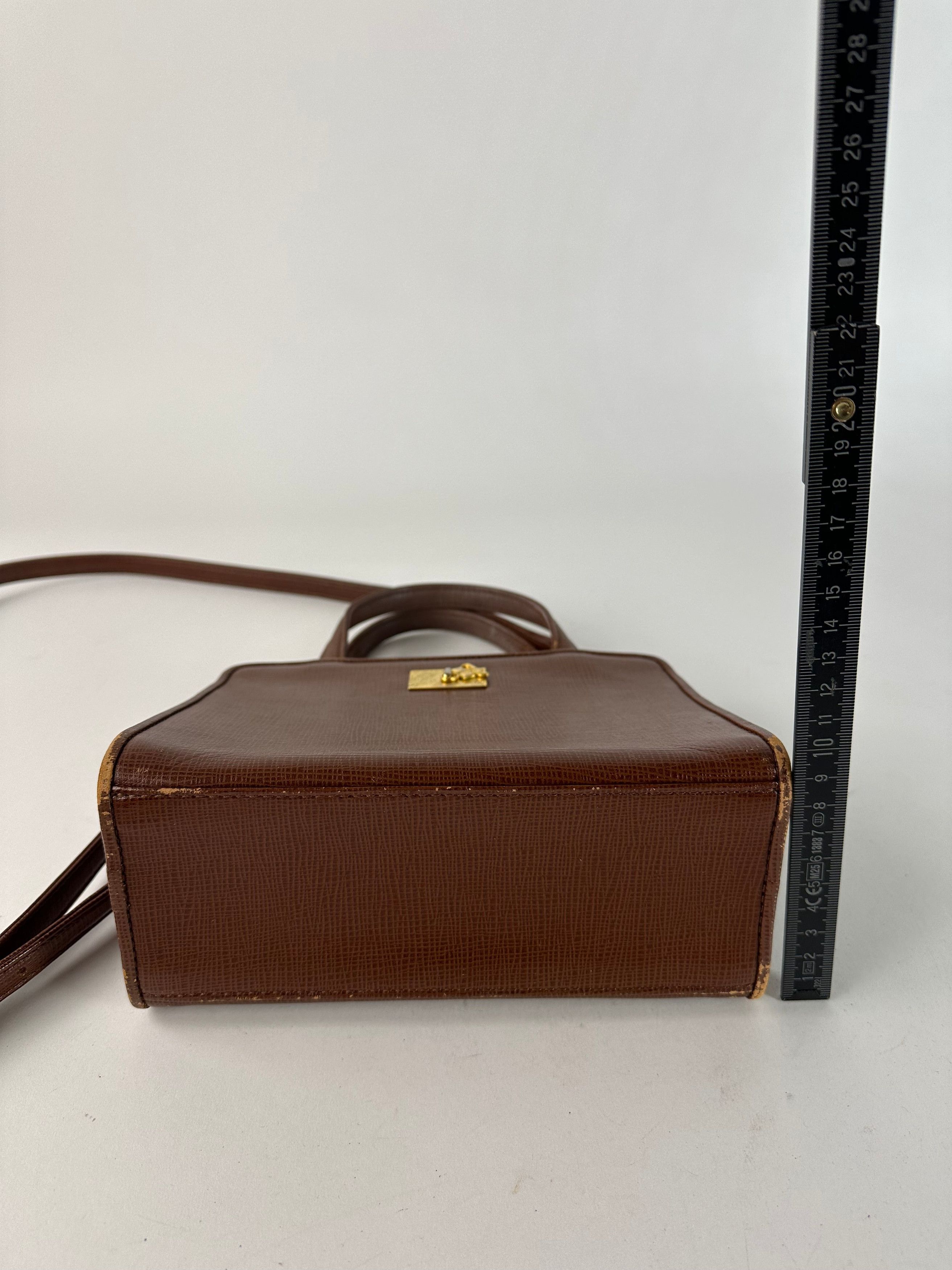 Courreges Vintage 2Way Leather Bag Brown Size ONE SIZE - 11 Thumbnail