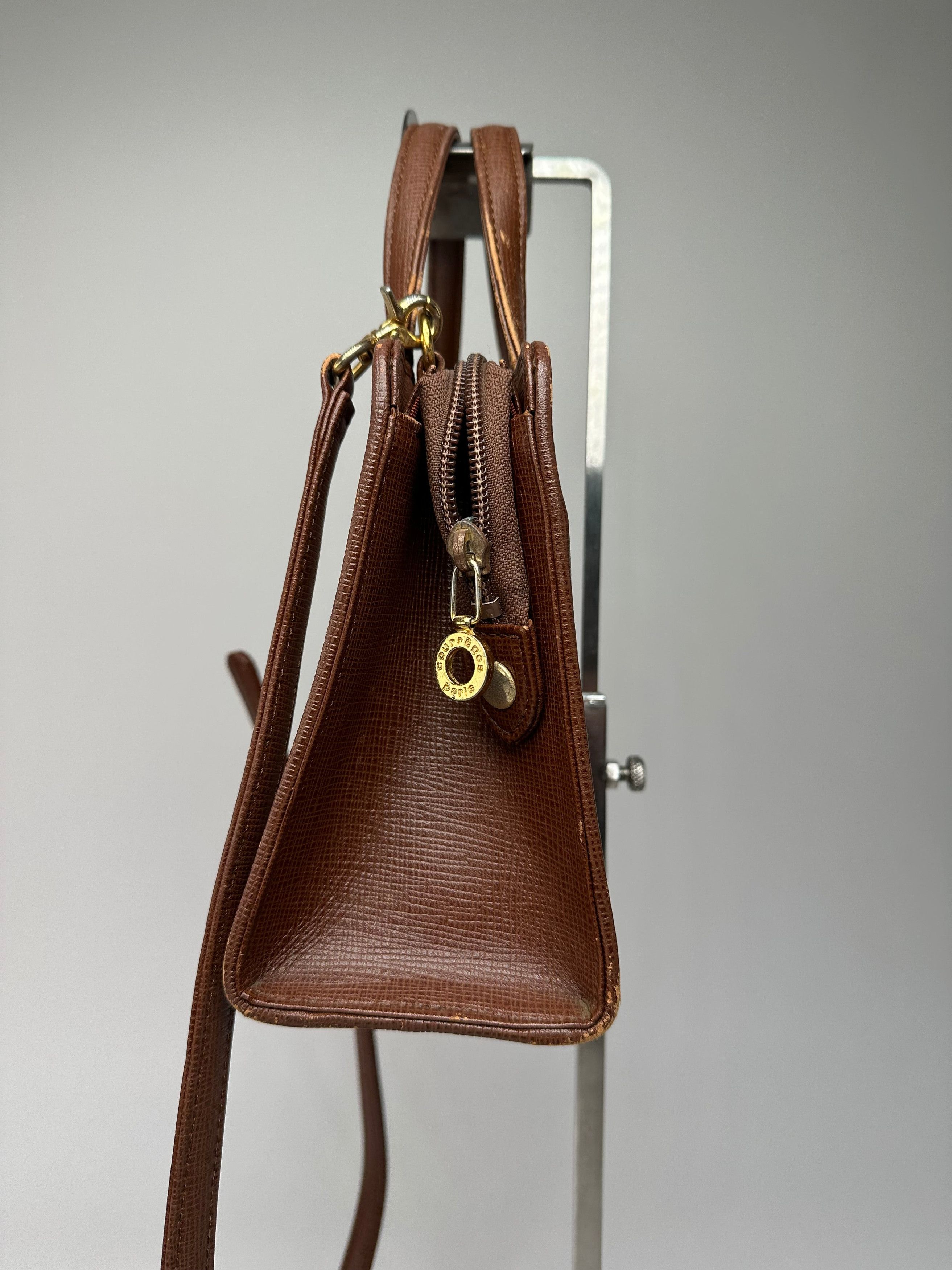Courreges Vintage 2Way Leather Bag Brown Size ONE SIZE - 3 Thumbnail