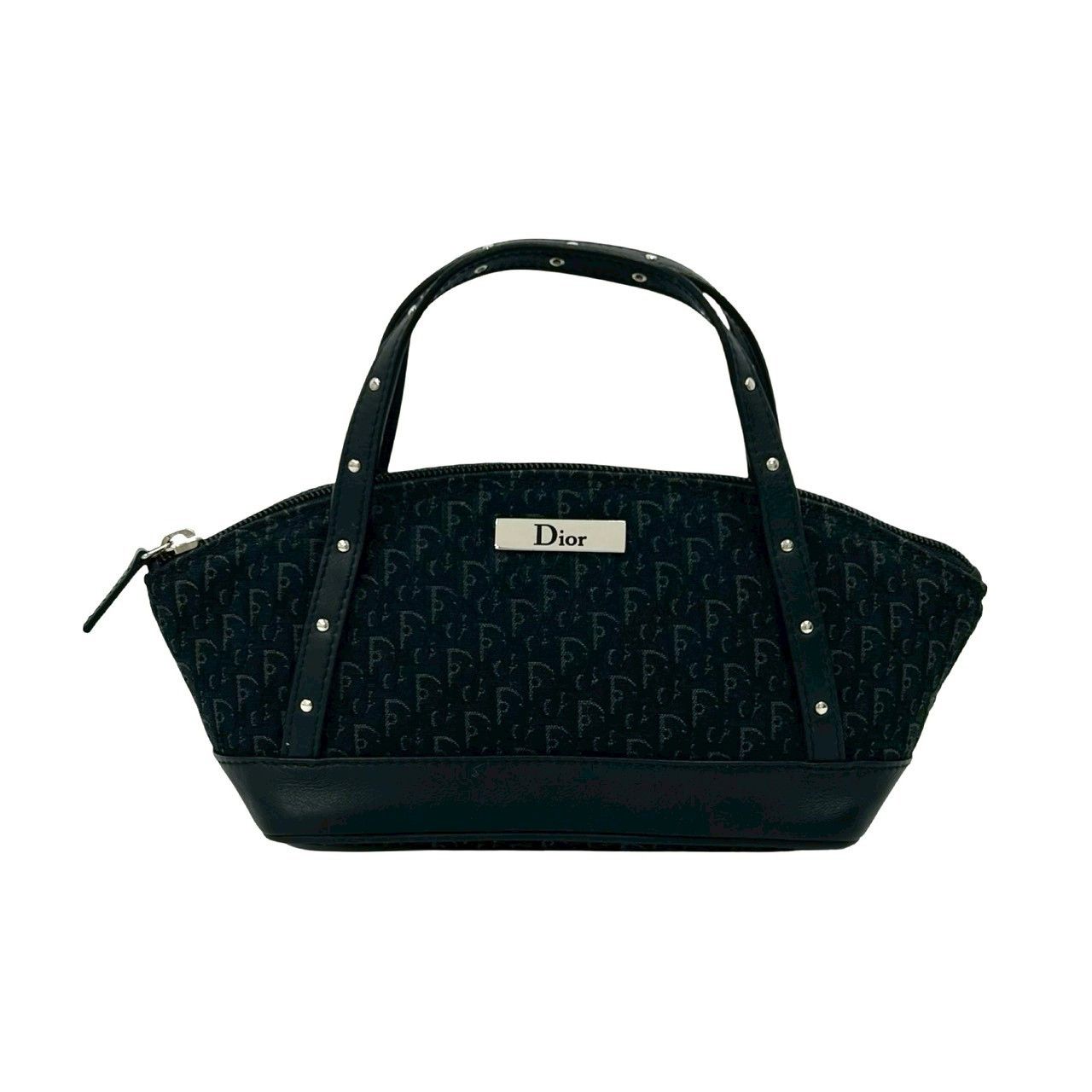 Dior Dior Christian Dior Trotter Canvas Leather Handbag Leather Handbag DUTY FREE for USA Size ONE SIZE - 2 Thumbnail