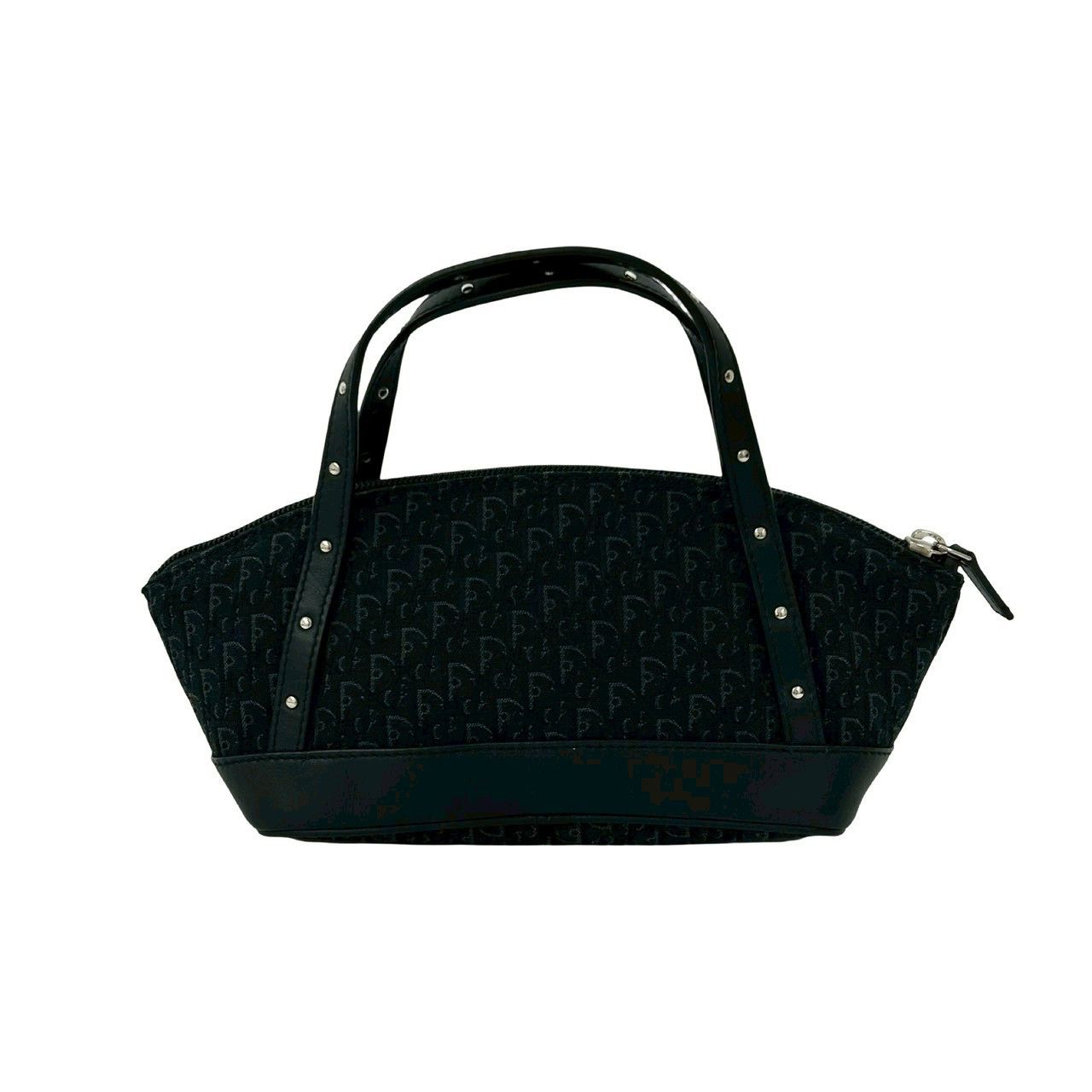 Dior Dior Christian Dior Trotter Canvas Leather Handbag Leather Handbag DUTY FREE for USA Size ONE SIZE - 4 Thumbnail