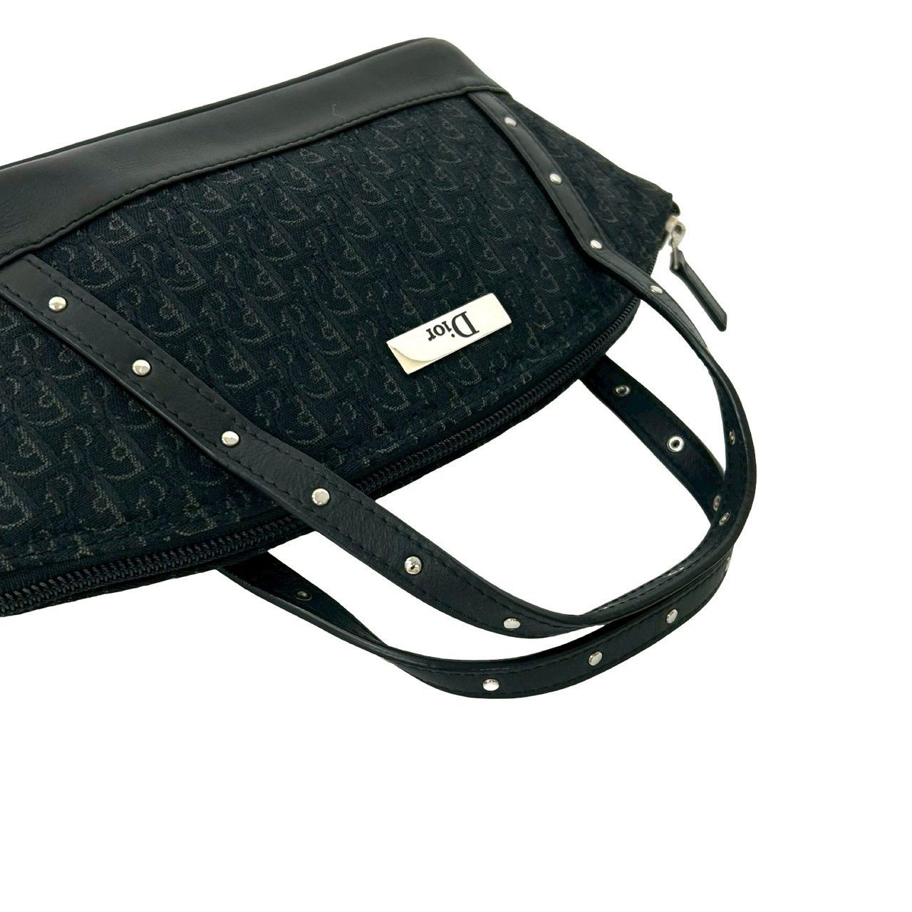 Dior Dior Christian Dior Trotter Canvas Leather Handbag Leather Handbag DUTY FREE for USA Size ONE SIZE - 5 Thumbnail