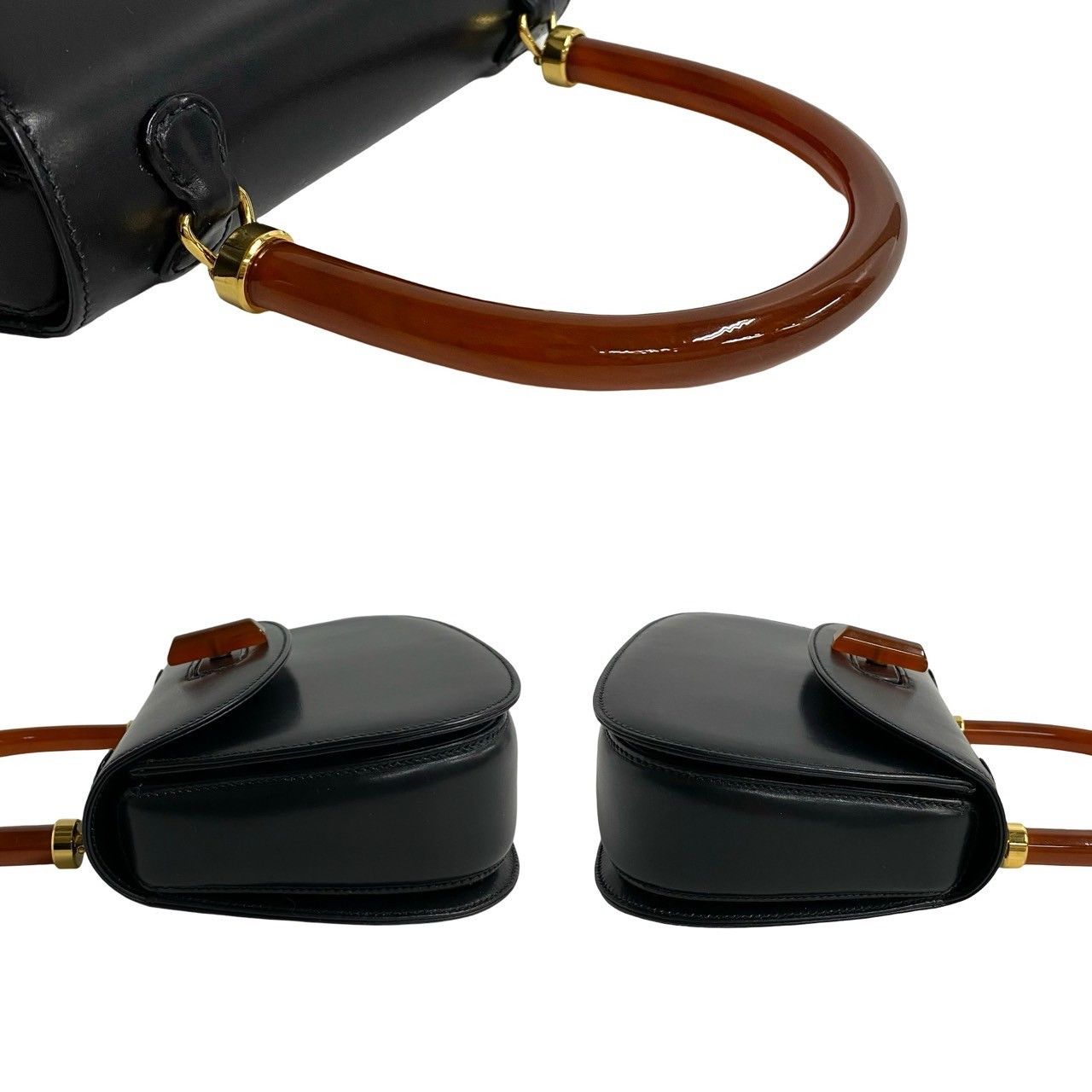 Gucci Gucci Gucci Leather Handbag Leather Handbag DUTY FREE for USA Size ONE SIZE - 6 Thumbnail
