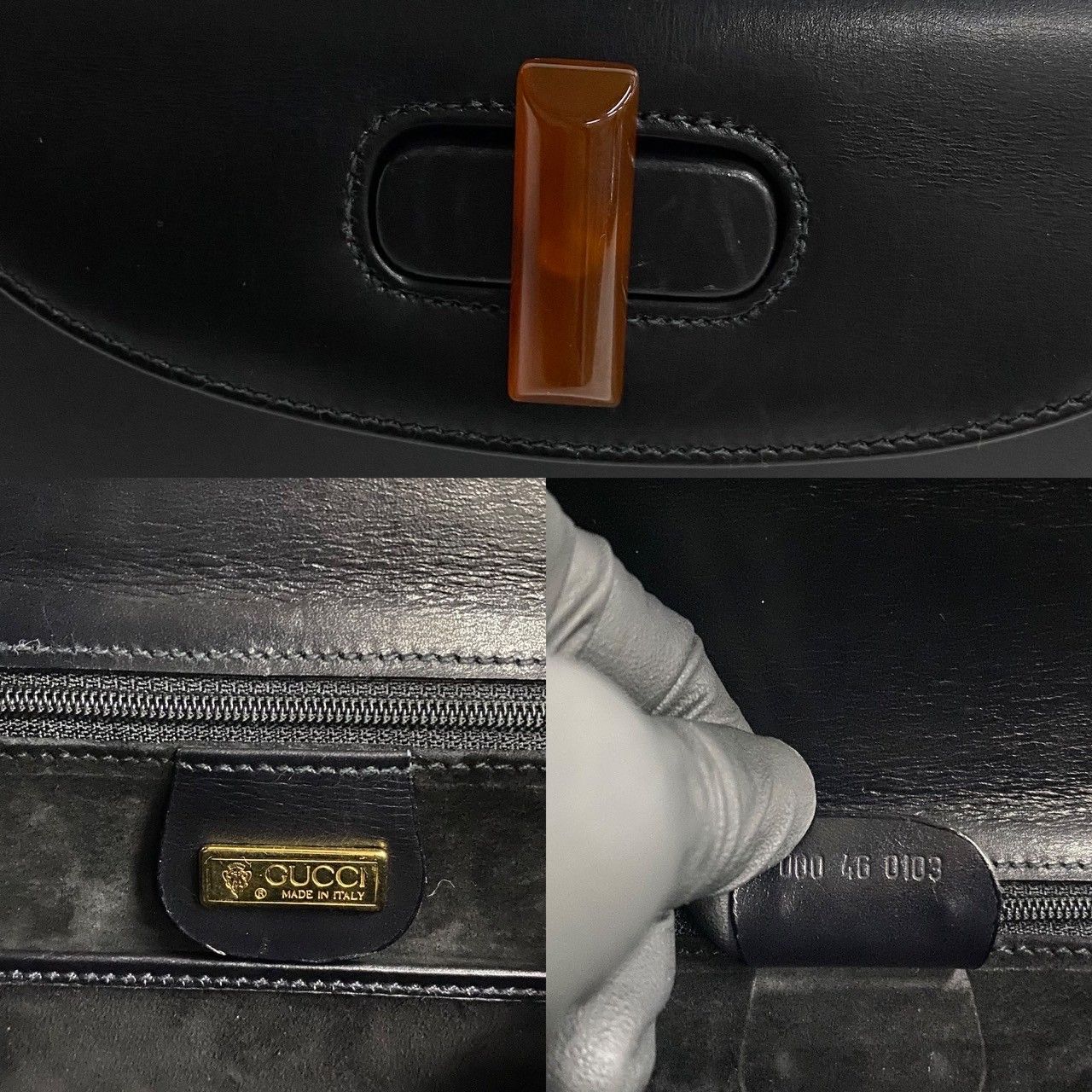 Gucci Gucci Gucci Leather Handbag Leather Handbag DUTY FREE for USA Size ONE SIZE - 4 Thumbnail