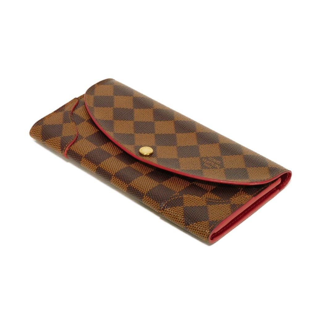 Louis Vuitton Louis Vuitton Louis Vuitton Portefeuille Caissa Damier Long Wallet Textile Long Wallet N61221 DUTY FREE for USA Size ONE SIZE - 4 Thumbnail
