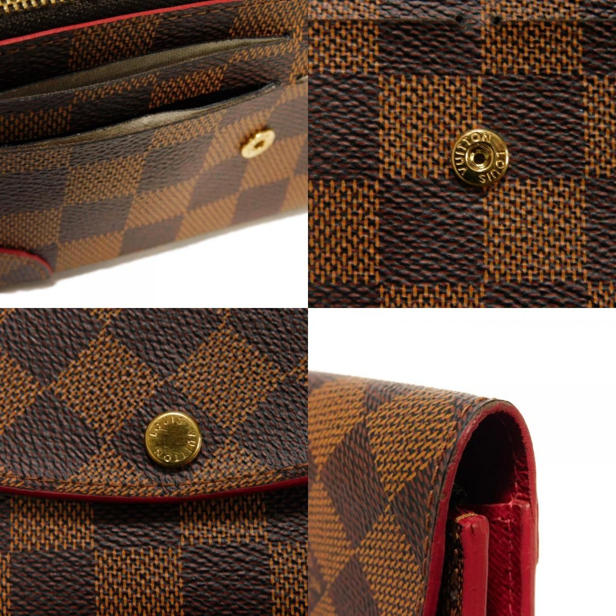 Louis Vuitton Louis Vuitton Louis Vuitton Portefeuille Caissa Damier Long Wallet Textile Long Wallet N61221 DUTY FREE for USA Size ONE SIZE - 17 Thumbnail