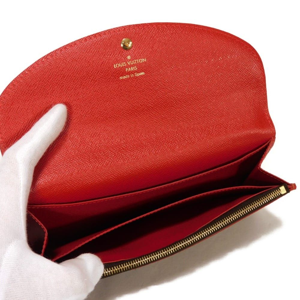Louis Vuitton Louis Vuitton Louis Vuitton Portefeuille Caissa Damier Long Wallet Textile Long Wallet N61221 DUTY FREE for USA Size ONE SIZE - 5 Thumbnail