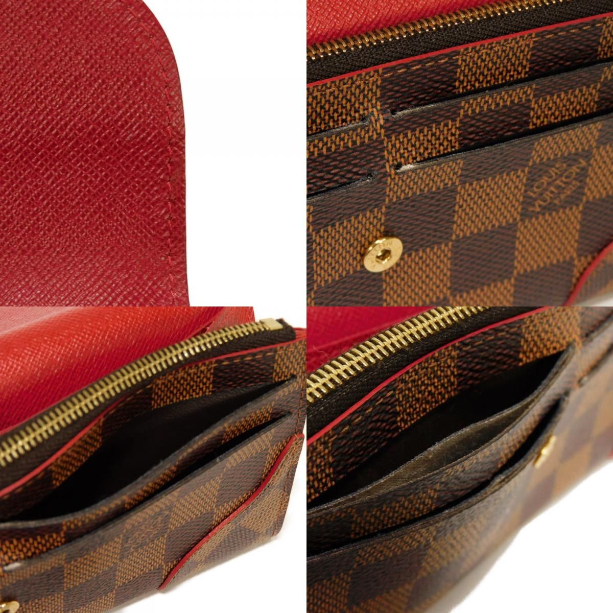 Louis Vuitton Louis Vuitton Louis Vuitton Portefeuille Caissa Damier Long Wallet Textile Long Wallet N61221 DUTY FREE for USA Size ONE SIZE - 16 Thumbnail