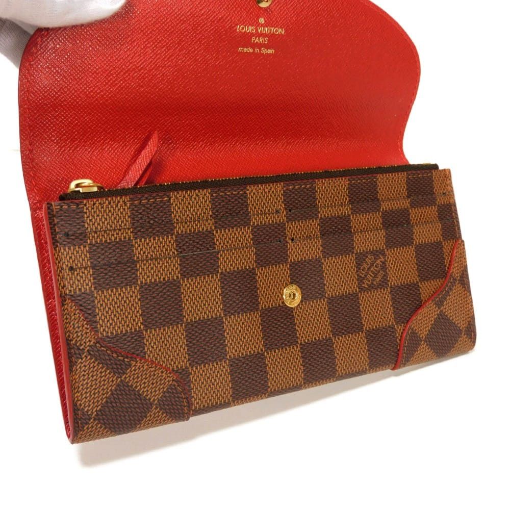 Louis Vuitton Louis Vuitton Louis Vuitton Portefeuille Caissa Damier Long Wallet Textile Long Wallet N61221 DUTY FREE for USA Size ONE SIZE - 6 Thumbnail