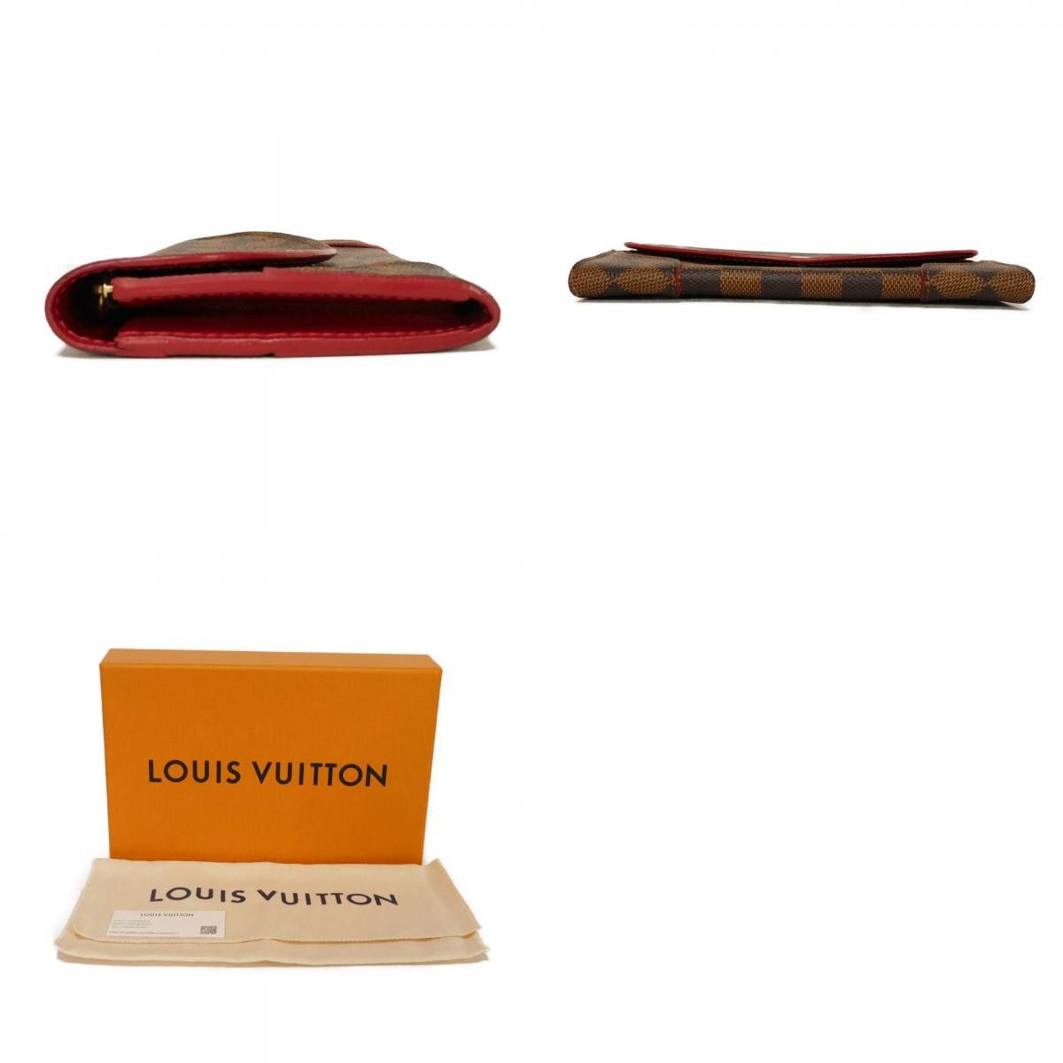Louis Vuitton Louis Vuitton Louis Vuitton Portefeuille Caissa Damier Long Wallet Textile Long Wallet N61221 DUTY FREE for USA Size ONE SIZE - 20 Thumbnail