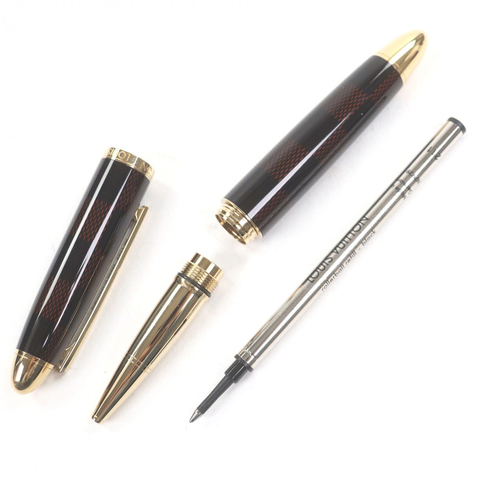 Louis Vuitton Louis Vuitton Louis Vuitton Grand Tour Ballpoint Pen Textile Pen DUTY FREE for USA Size ONE SIZE - 3 Thumbnail