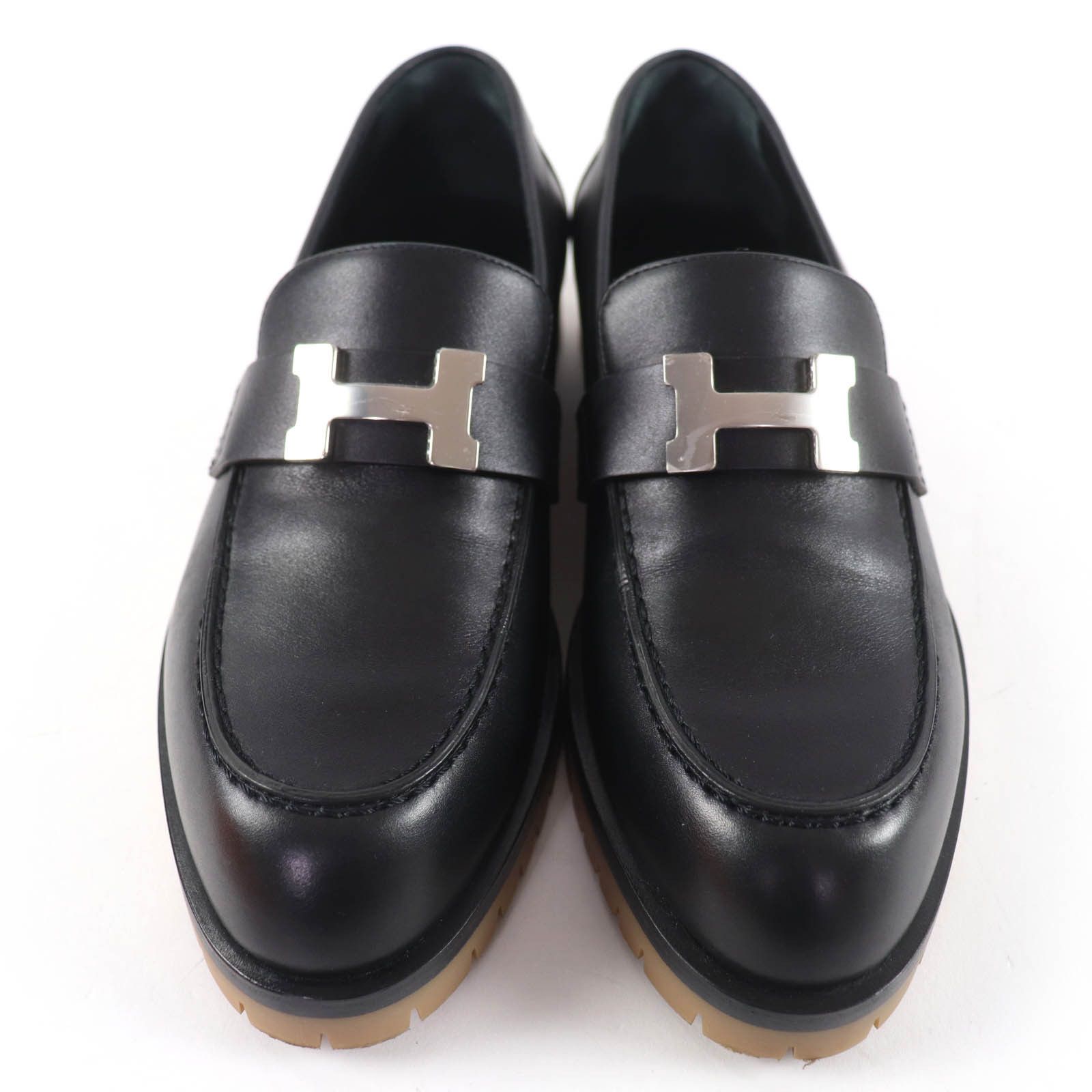 Hermes Hermes Hermes Forble HMetal Leather Loafers 36 Leather Shoes DUTY FREE for USA Size ONE SIZE - 4 Thumbnail
