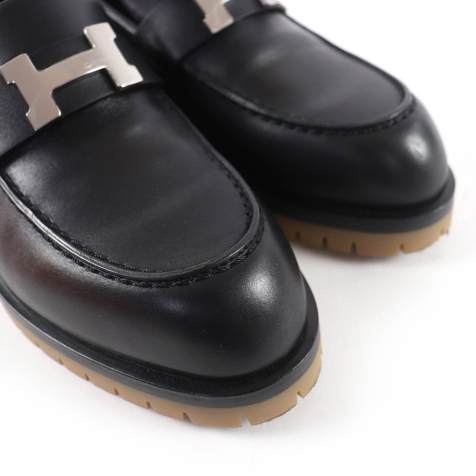Hermes Hermes Hermes Forble HMetal Leather Loafers 36 Leather Shoes DUTY FREE for USA Size ONE SIZE - 8 Thumbnail