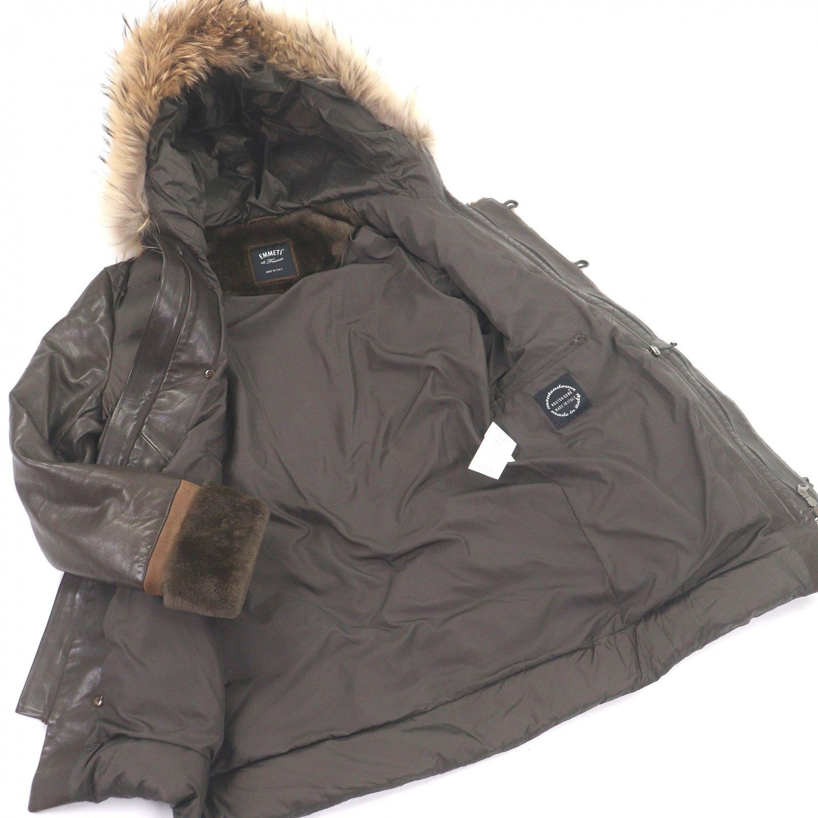 Other Other EMMETI Sheepskin Down Jacket Leather Outerwear DUTY FREE for USA Size ONE SIZE - 3 Thumbnail