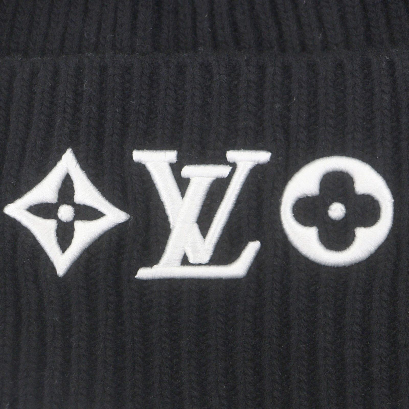 Louis Vuitton Louis Vuitton Louis Vuitton Headline Knit Beanie Textile Hats M77872 DUTY FREE for USA Size ONE SIZE - 8 Thumbnail