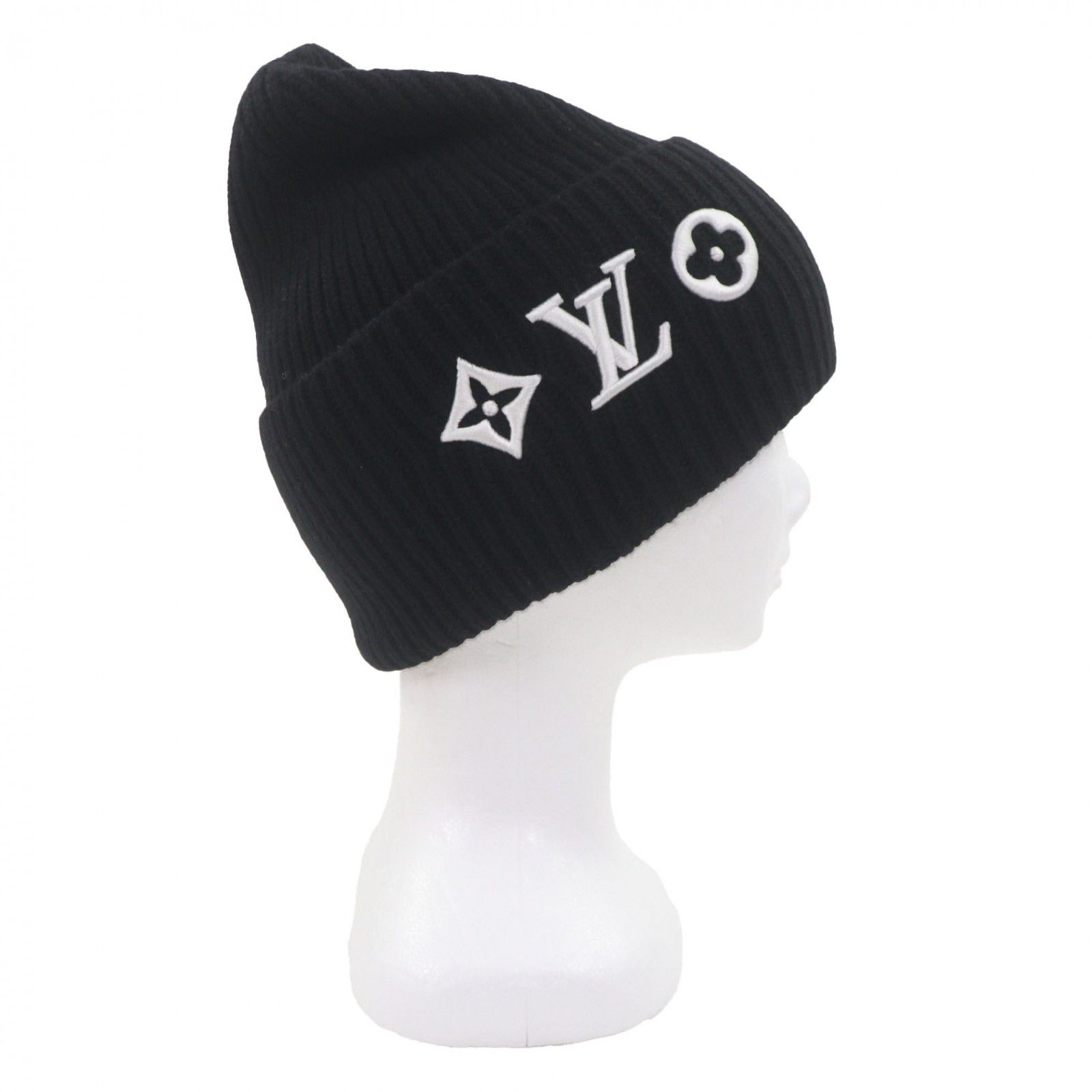 Louis Vuitton Louis Vuitton Louis Vuitton Headline Knit Beanie Textile Hats M77872 DUTY FREE for USA Size ONE SIZE - 6 Thumbnail
