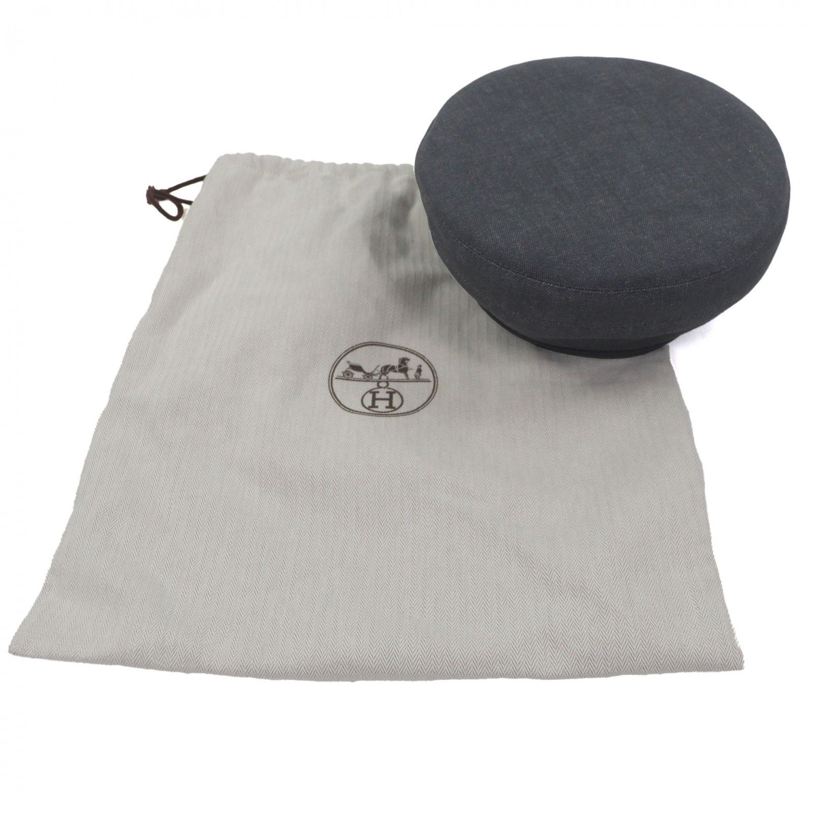 Hermes Hermes Hermes Cotton Beret Textile Hats DUTY FREE for USA Size ONE SIZE - 2 Thumbnail