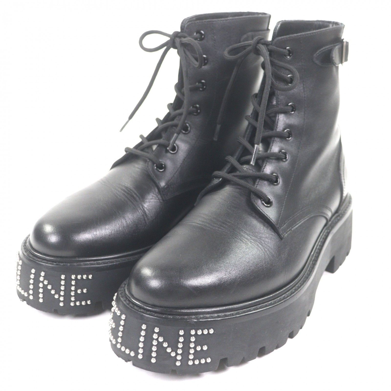 Celine Celine Celine Bulky Leather Boots Leather Shoes DUTY FREE for USA Size ONE SIZE - 2 Thumbnail
