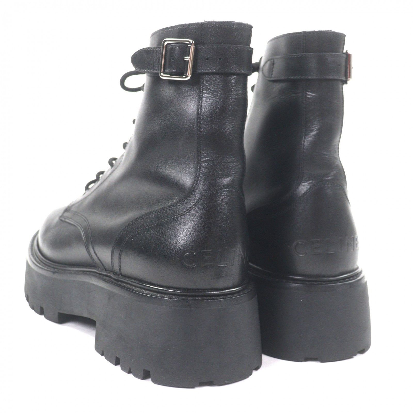 Celine Celine Celine Bulky Leather Boots Leather Shoes DUTY FREE for USA Size ONE SIZE - 4 Thumbnail