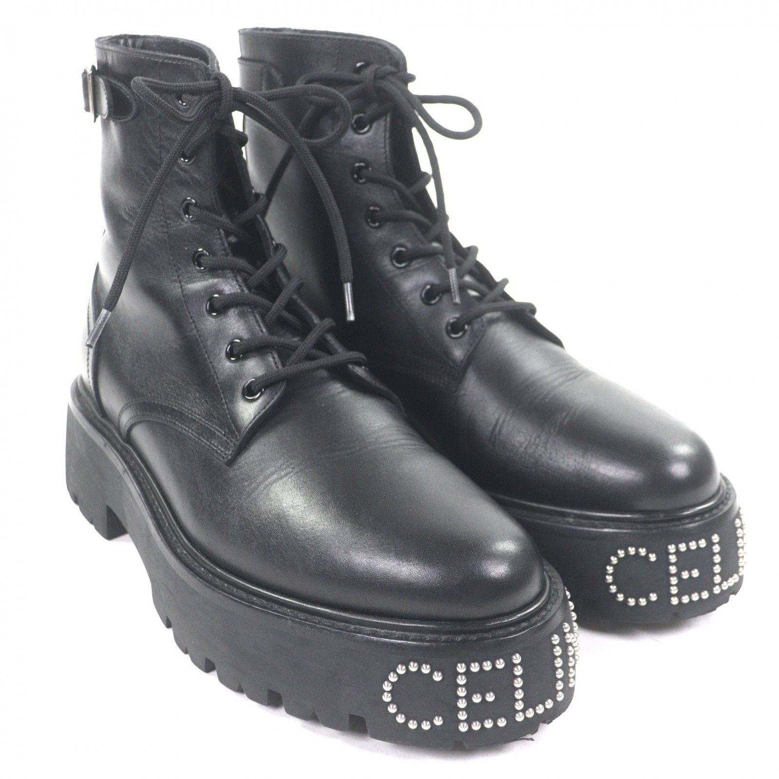 Celine Celine Celine Bulky Leather Boots Leather Shoes DUTY FREE for USA Size ONE SIZE - 3 Thumbnail