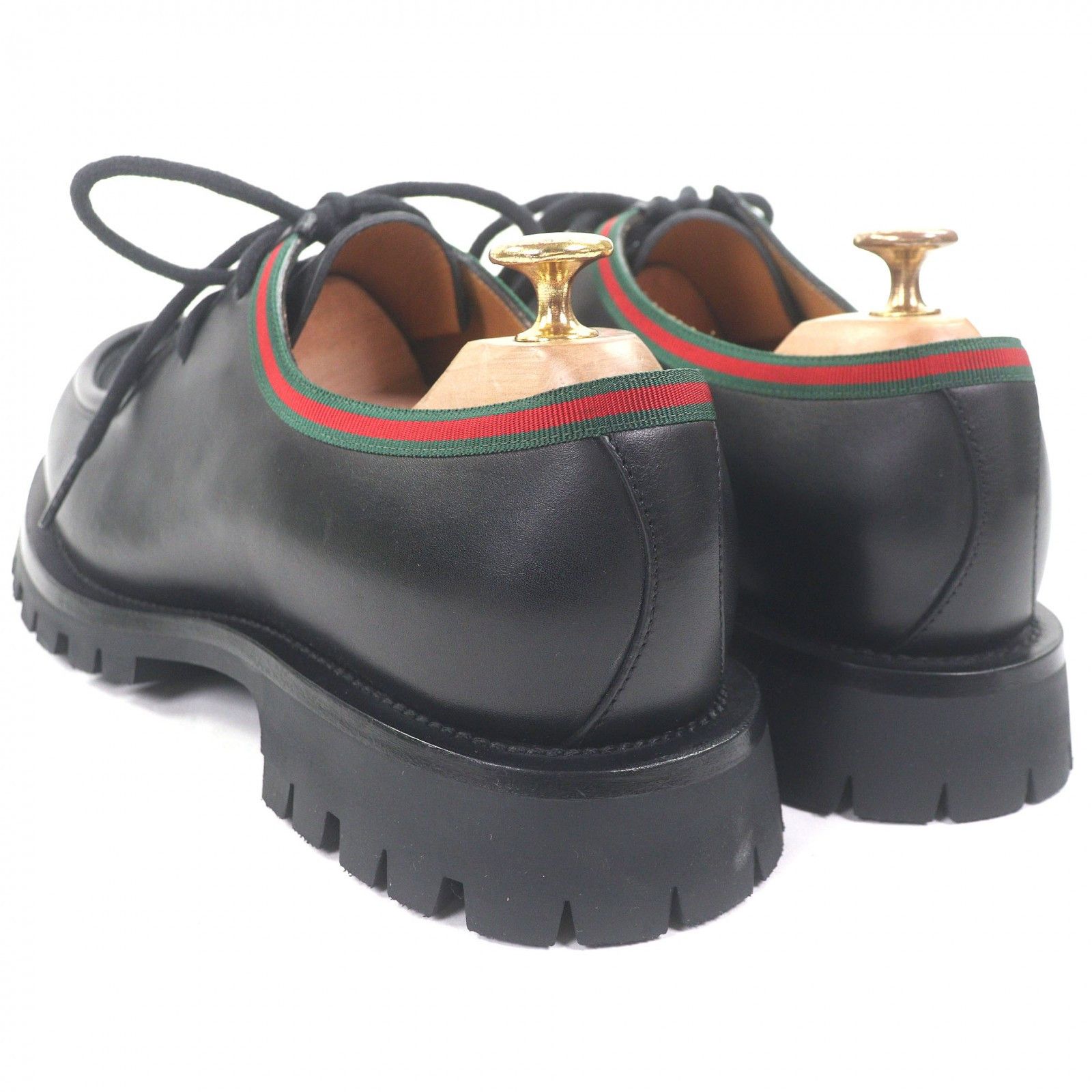 Gucci Gucci Gucci Web stripe Tyrolean leather derby shoes Leather Shoes 643721 DUTY FREE for USA Size ONE SIZE - 6 Thumbnail