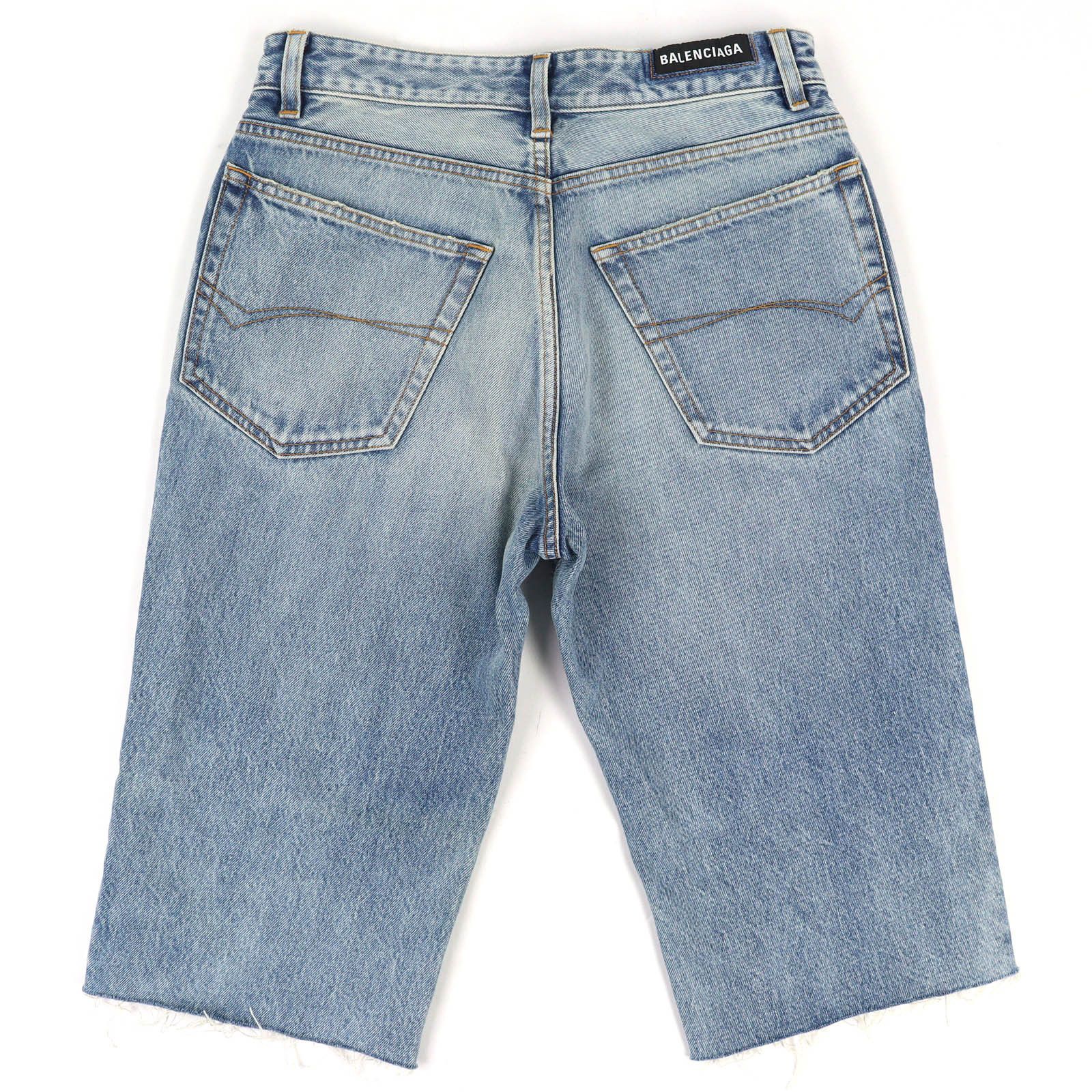 Balenciaga Balenciaga Balenciaga Denim Shorts Textile Shorts 753212 DUTY FREE for USA Size ONE SIZE - 2 Thumbnail