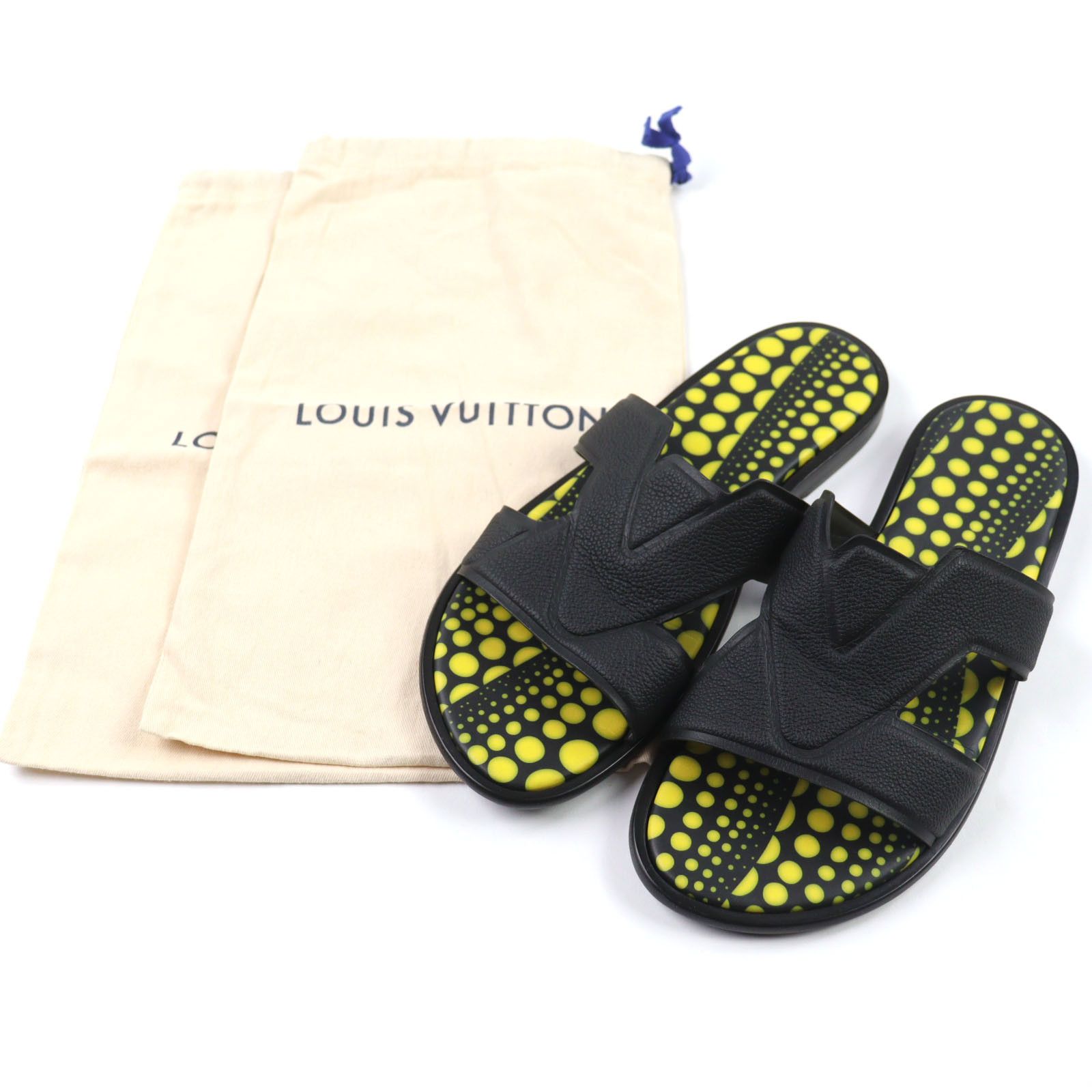 Louis Vuitton Louis Vuitton Louis Vuitton Yayoi Kusama Leather Sandals Leather Shoes DUTY FREE for USA Size ONE SIZE - 2 Thumbnail