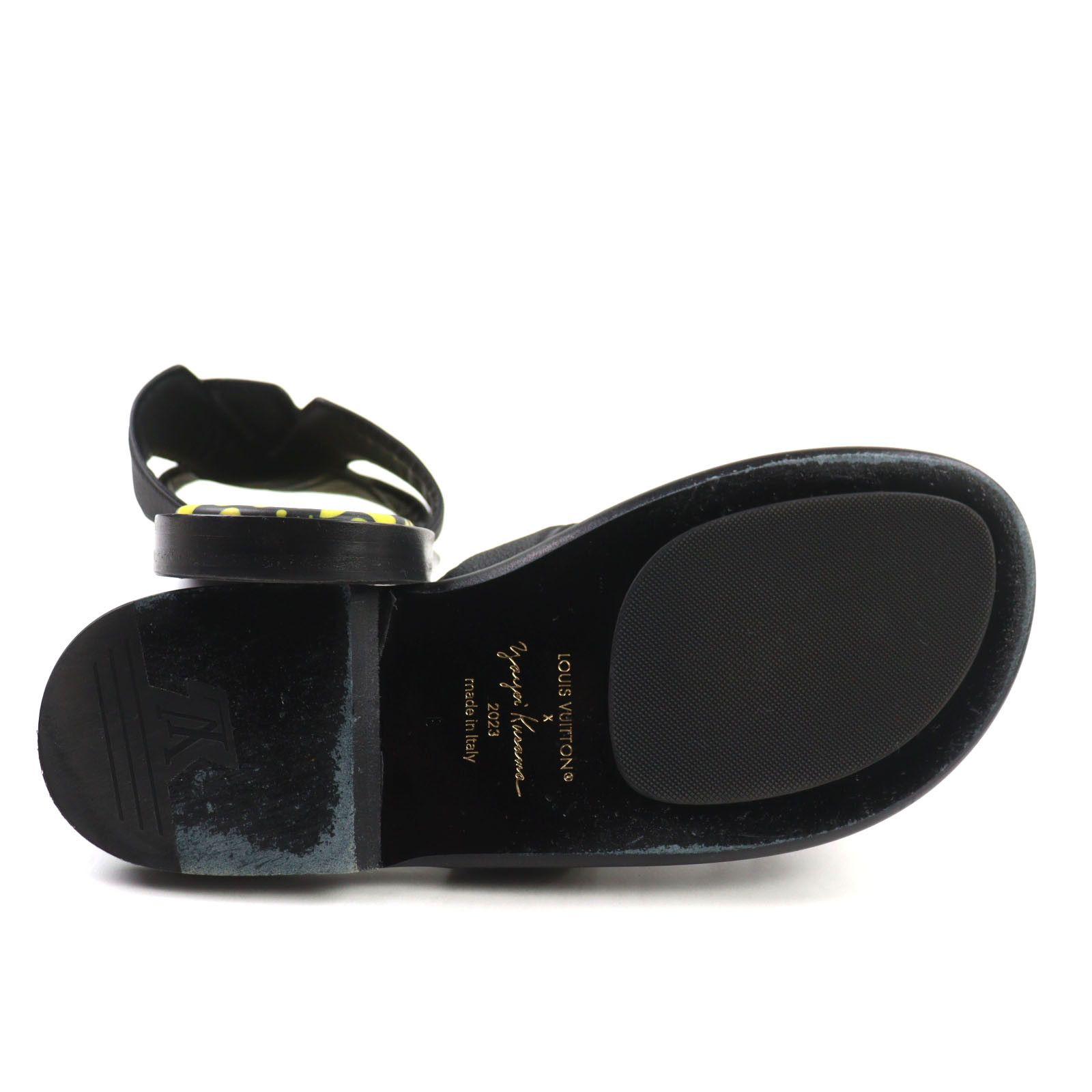 Louis Vuitton Louis Vuitton Louis Vuitton Yayoi Kusama Leather Sandals Leather Shoes DUTY FREE for USA Size ONE SIZE - 5 Thumbnail