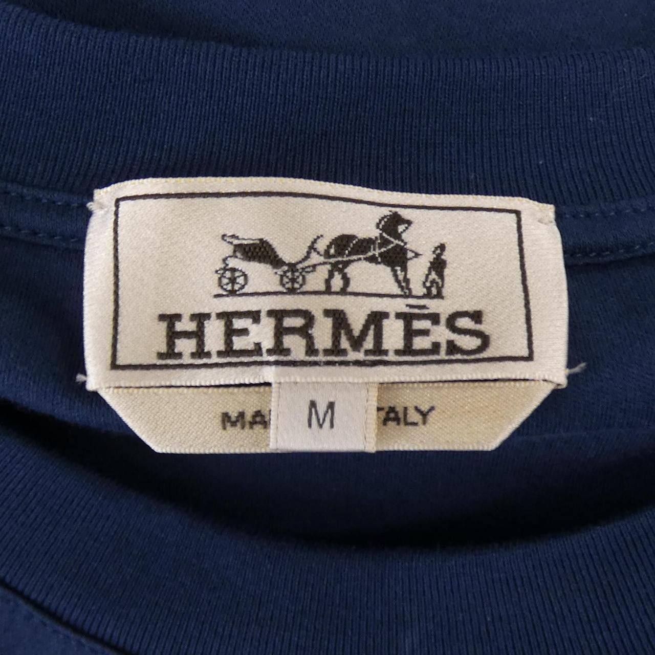 Hermes Hermes Hermes T-shirt Cotton T-shirt Textile T-Shirts DUTY FREE for USA Size ONE SIZE - 4 Thumbnail