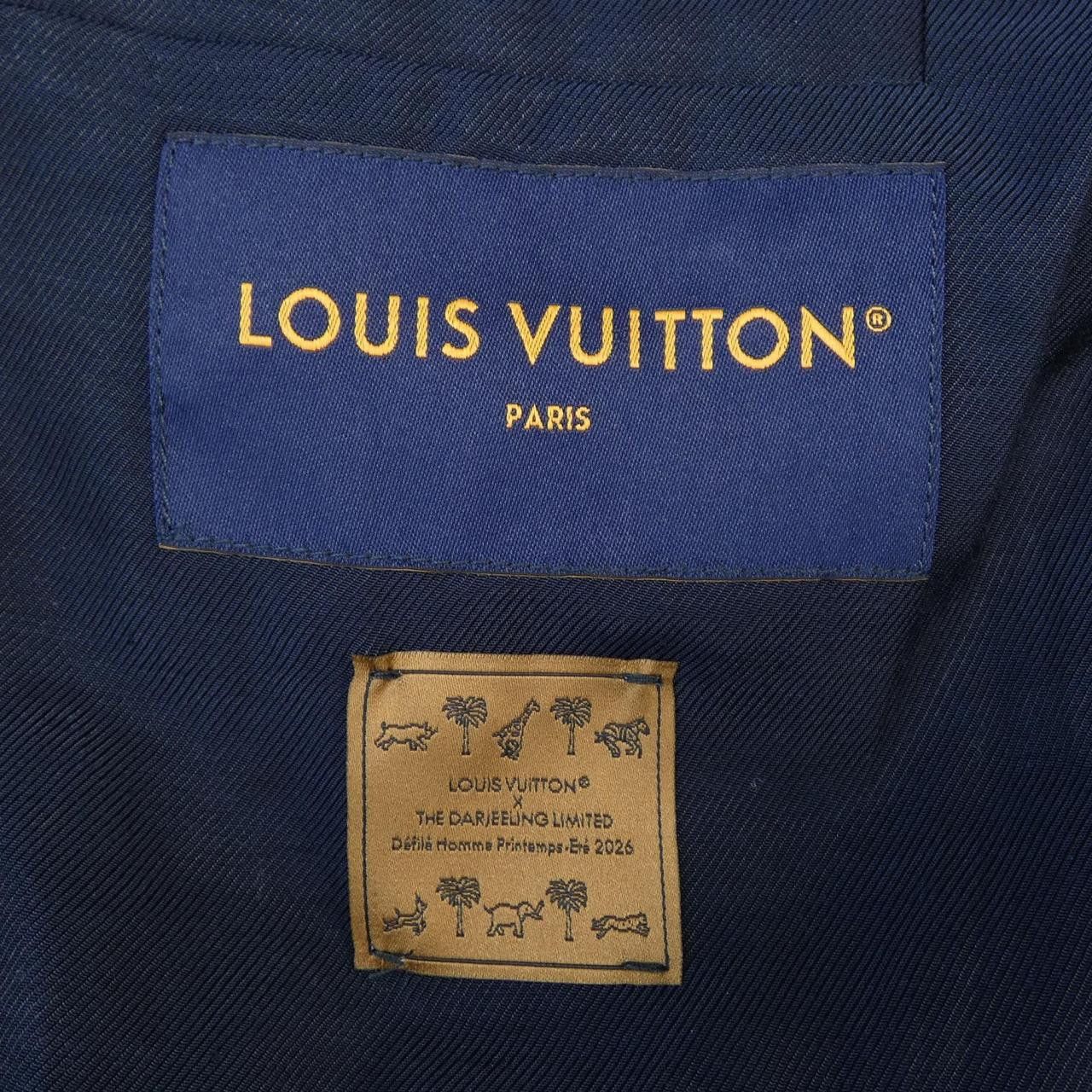 Louis Vuitton Louis Vuitton Louis Vuitton The Darjeeling Limited Embroidery Denim Jacket Textile Outerwear HUA92WXY3 DUTY FREE for USA Size ONE SIZE - 4 Thumbnail