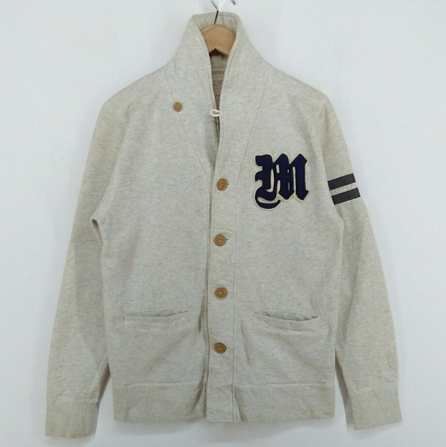 Vintage Back number varsity button on jacket | Grailed
